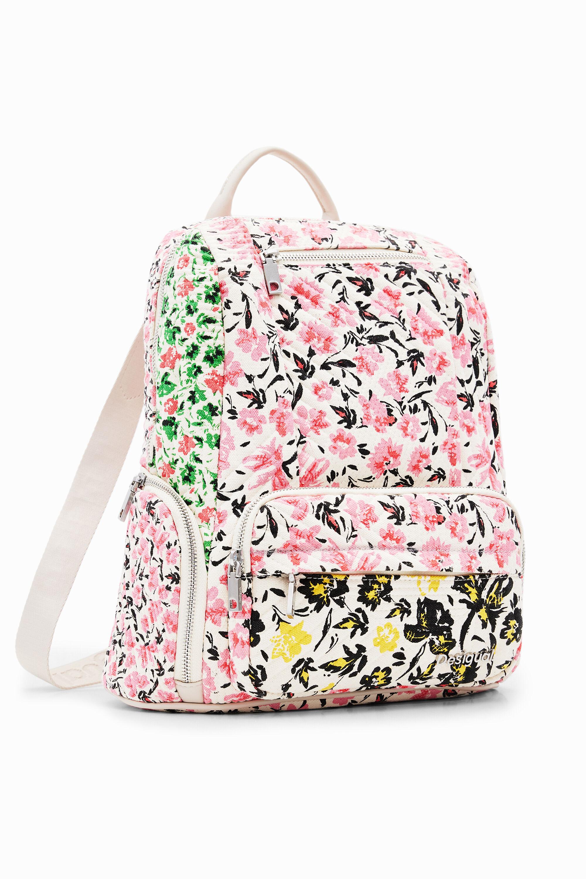 Floral canvas backpack new arrivals