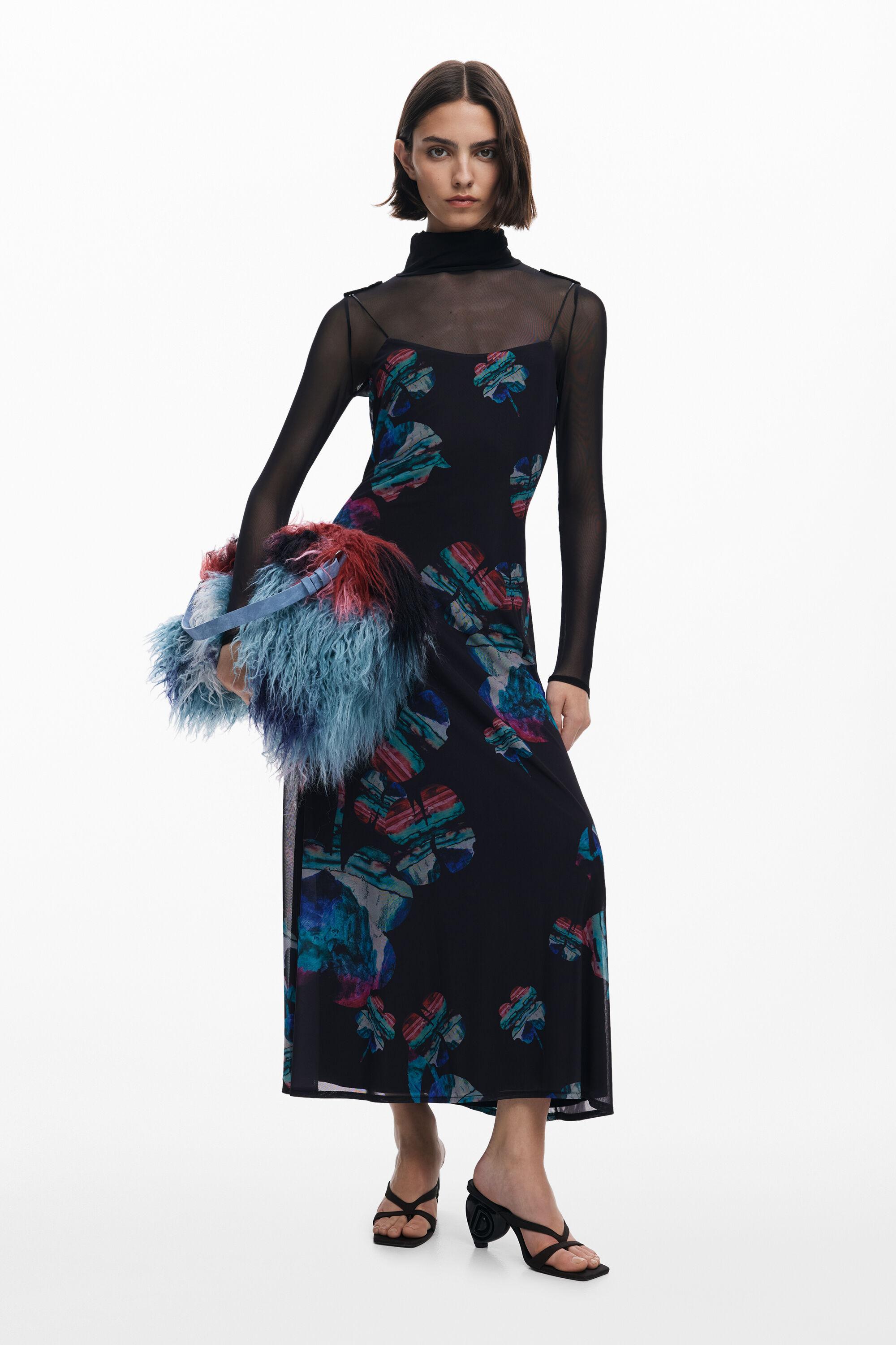 Desigual Women's Dress Desigual Long Sleeve Dresses For Women | Lyst Spring  Summer Weekend Wear Dress