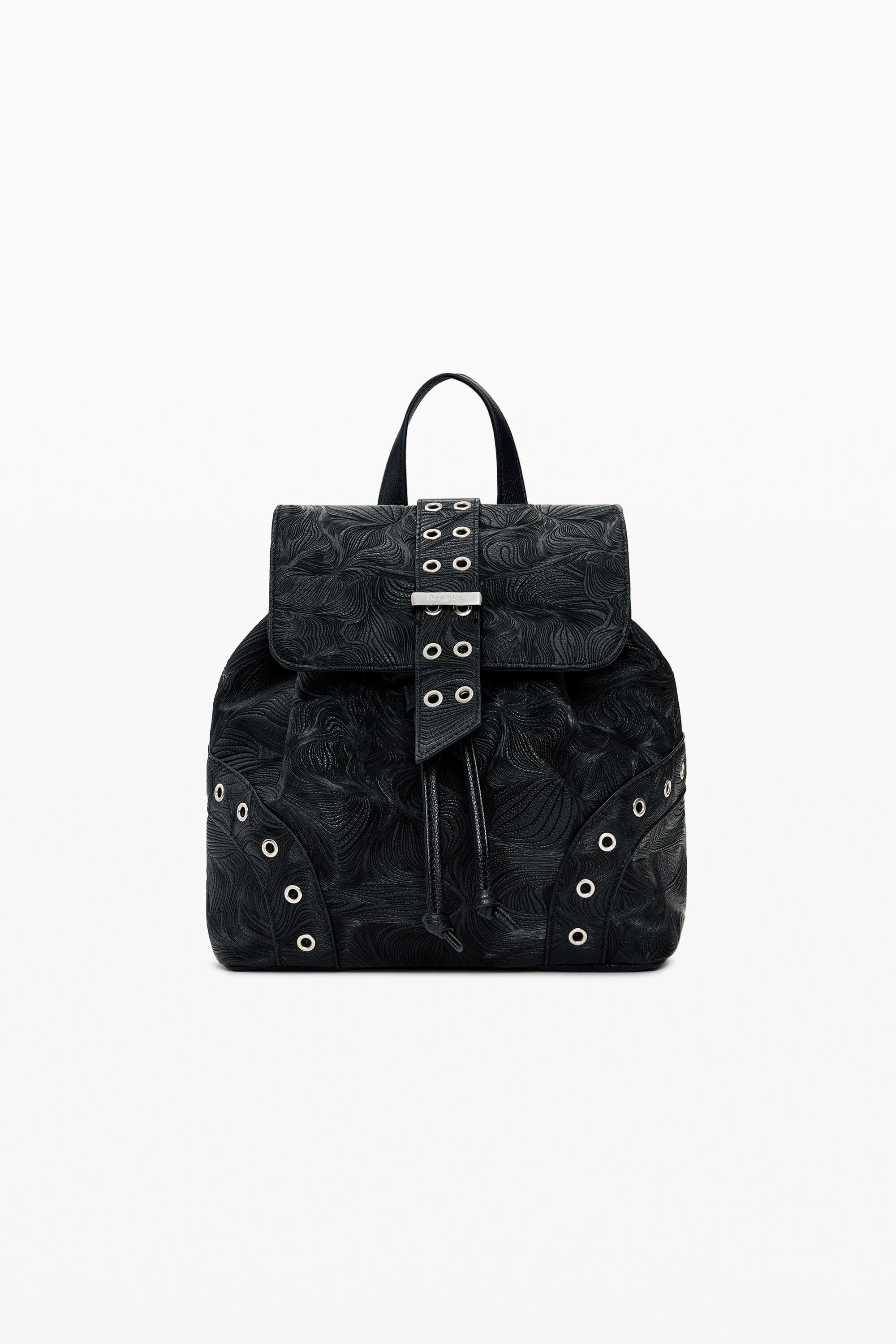 Desigual Out of Focus Small  Backpack Desigual BACKPACK FIBONACCI HAMPTON MINI Black - Fast  main image 2