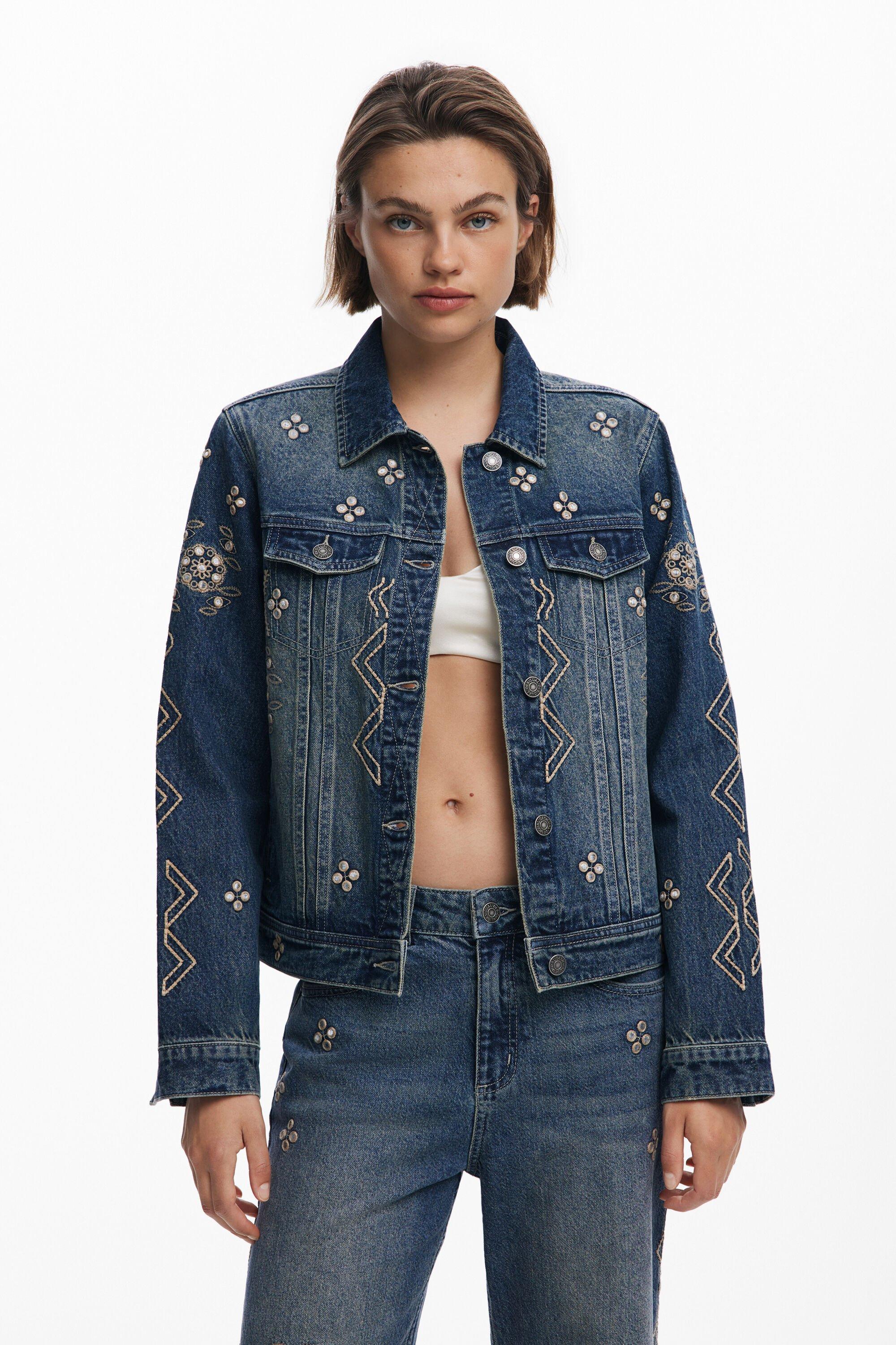 Desigual Mirror Denim Jacket in Blue Lyst - Main Image