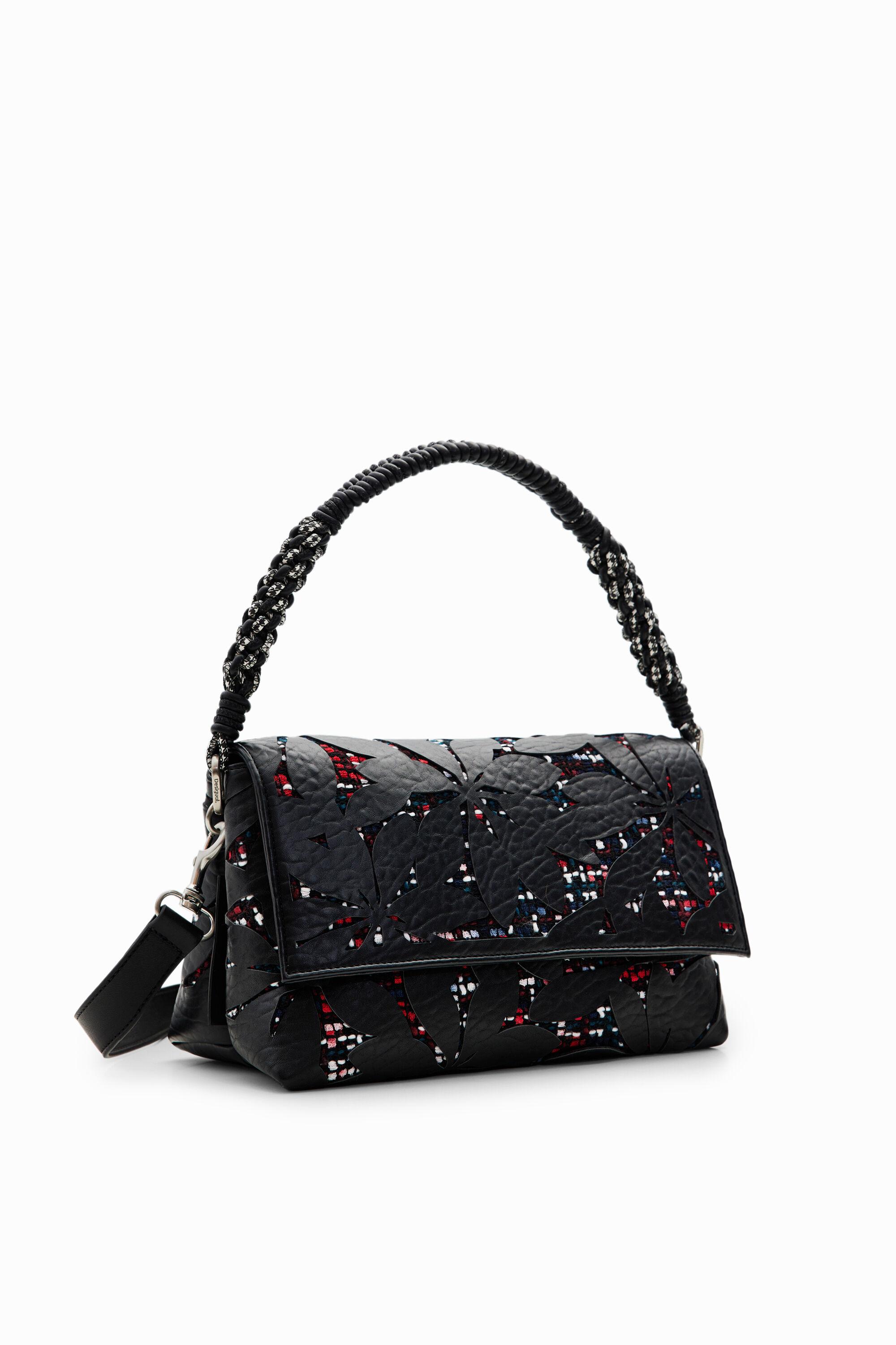 Desigual Midsize Diecut Flower Crossbody Bag in Black Lyst