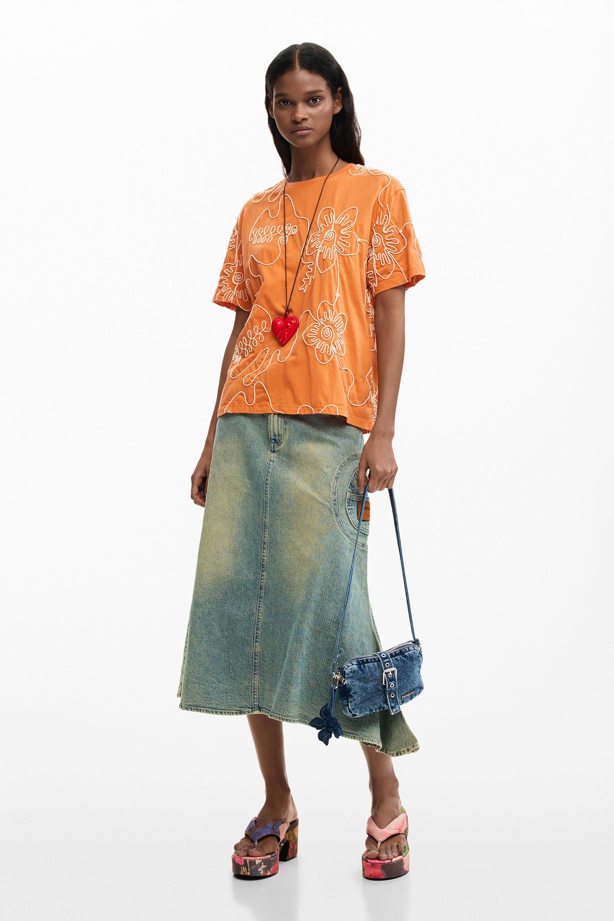 Haut Femme DESIGUAL - Taille L En Coton - Manches Courtes - Neuf Sans Étiquette