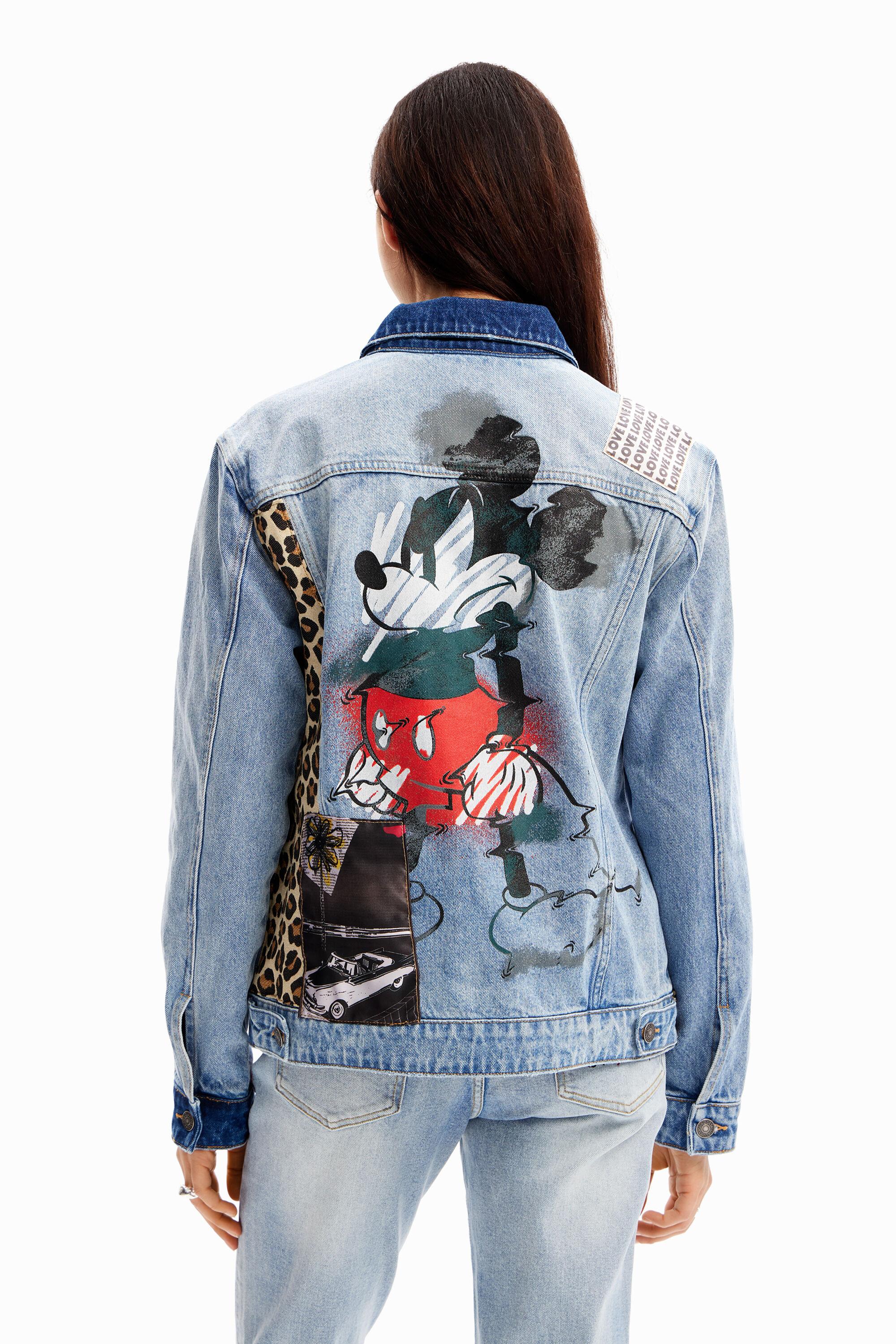 Desigual Mickey Mouse Denim Trucker Jacket in Blue | Lyst