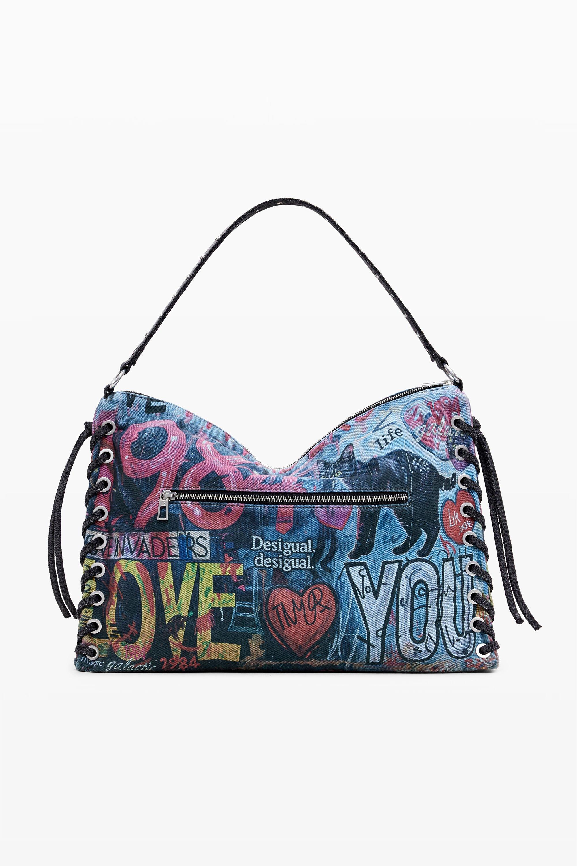 Jeans Desigual Stofftasche Desigual Denim Bag Desigual Love Tasche