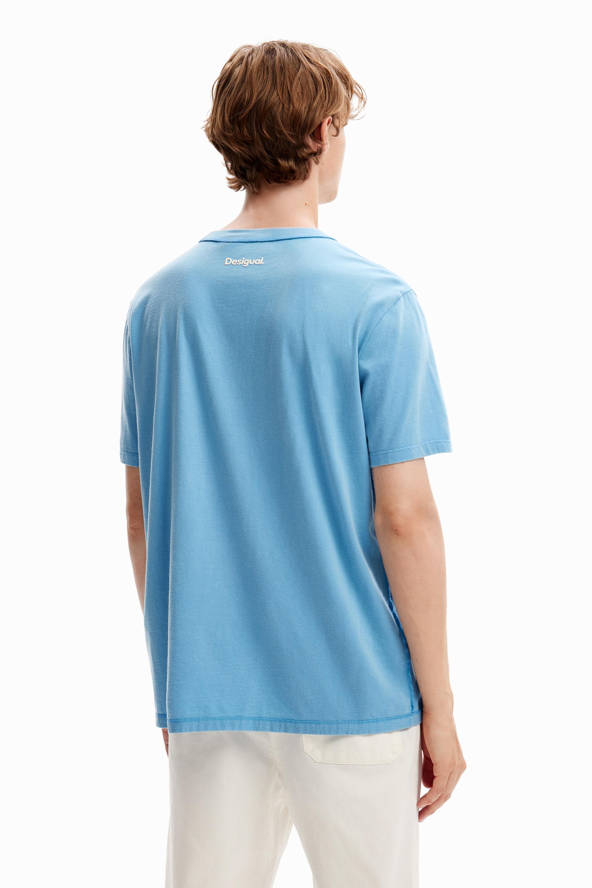 Desigual Short-sleeve Paradise T-shirt in Blue for Men | Lyst