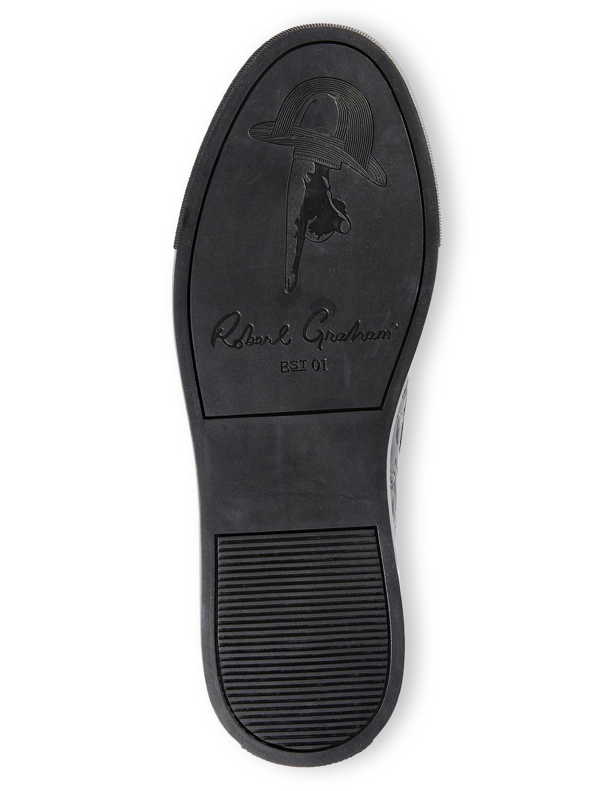 Robert Graham Big & Tall Nori Embossed Skull Loafers in 