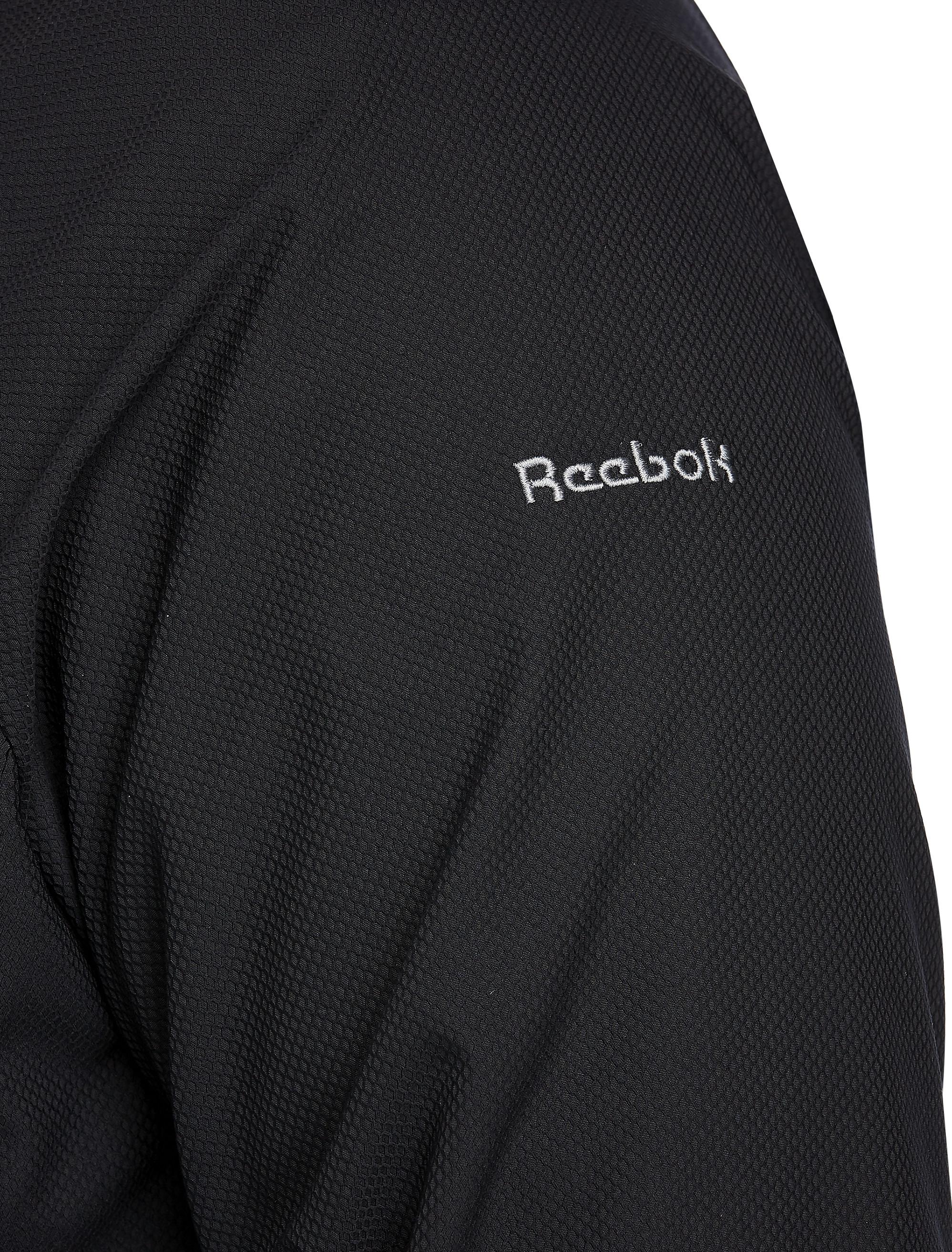 Reebok Big & Tall 1 4-zip Windbreaker in Black for Men | Lyst