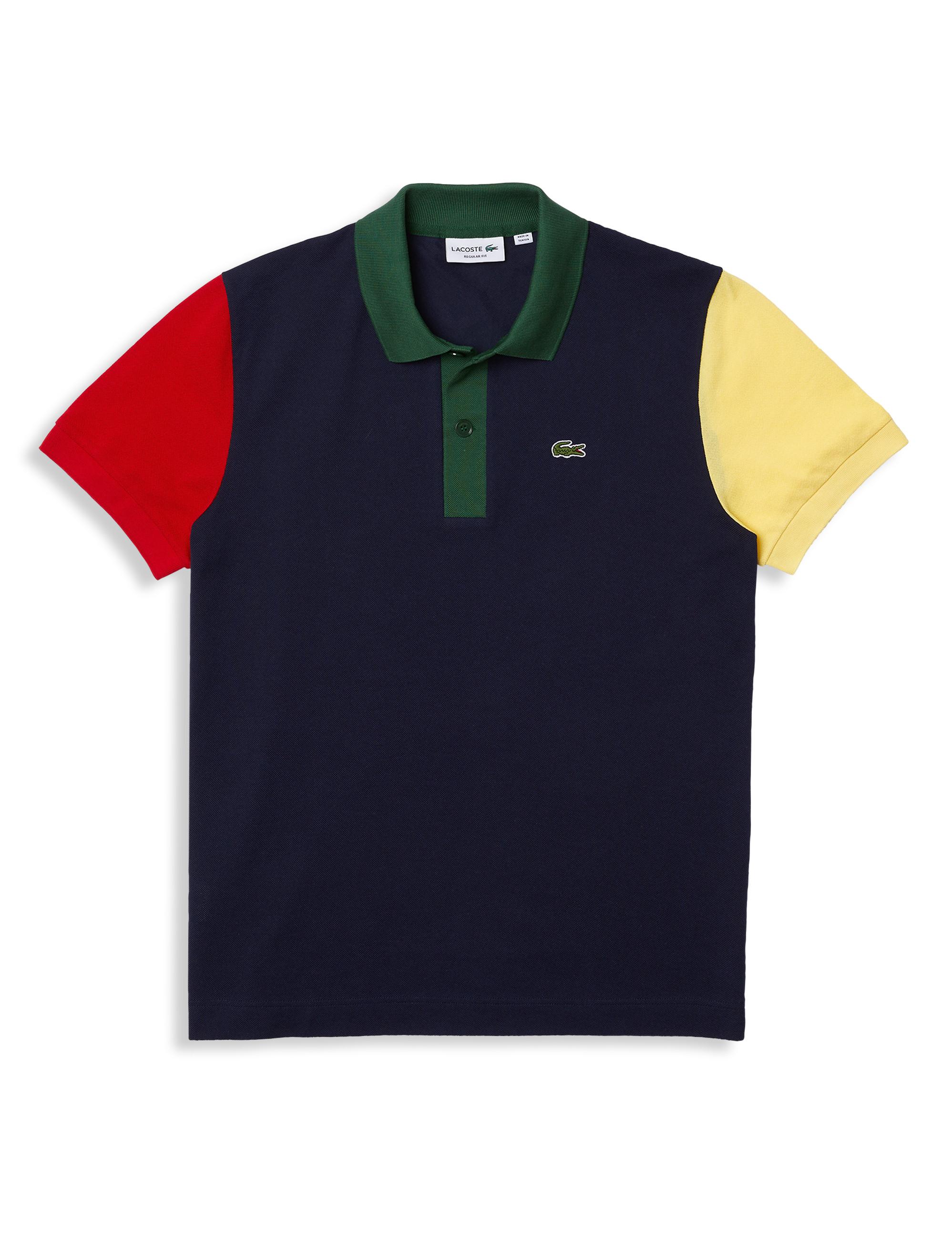 Lacoste Big & Tall Colorblock Polo Shirt in Blue for Men Lyst