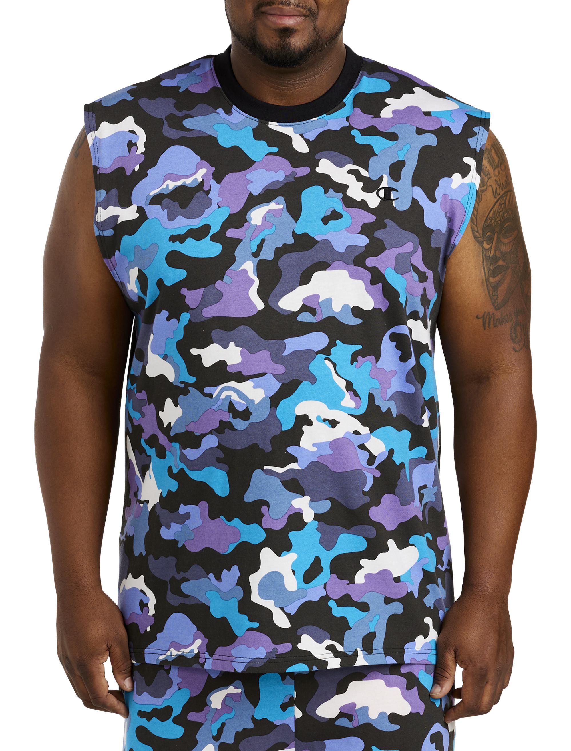 Champion Cotton Big \u0026 Tall Camo Muscle 