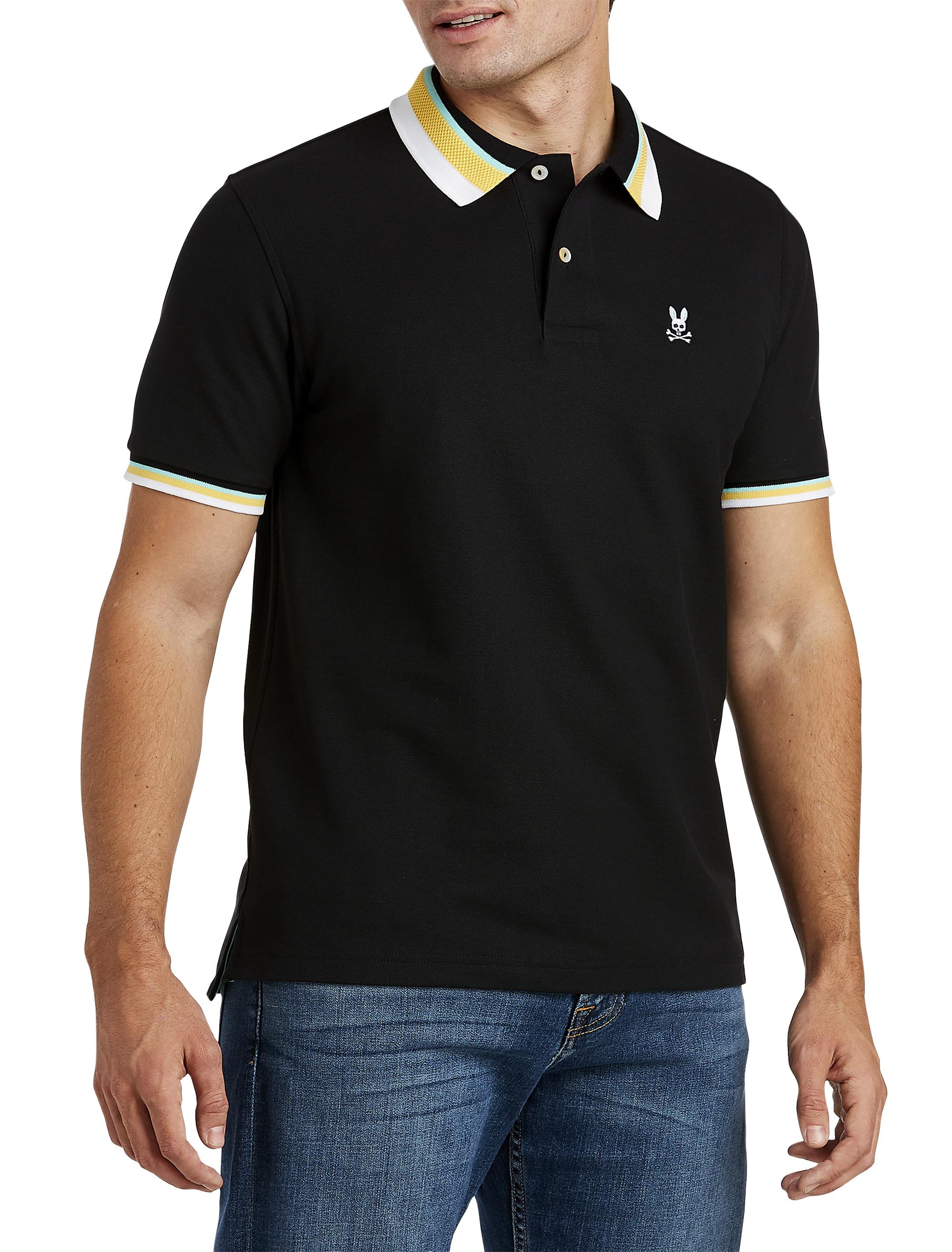 Psycho Bunny Big Tall Oliver Polo Shirt In Black For Men Lyst psycho-bunny-big-tall-oliver-polo-shirt-in-black-for-men-lyst