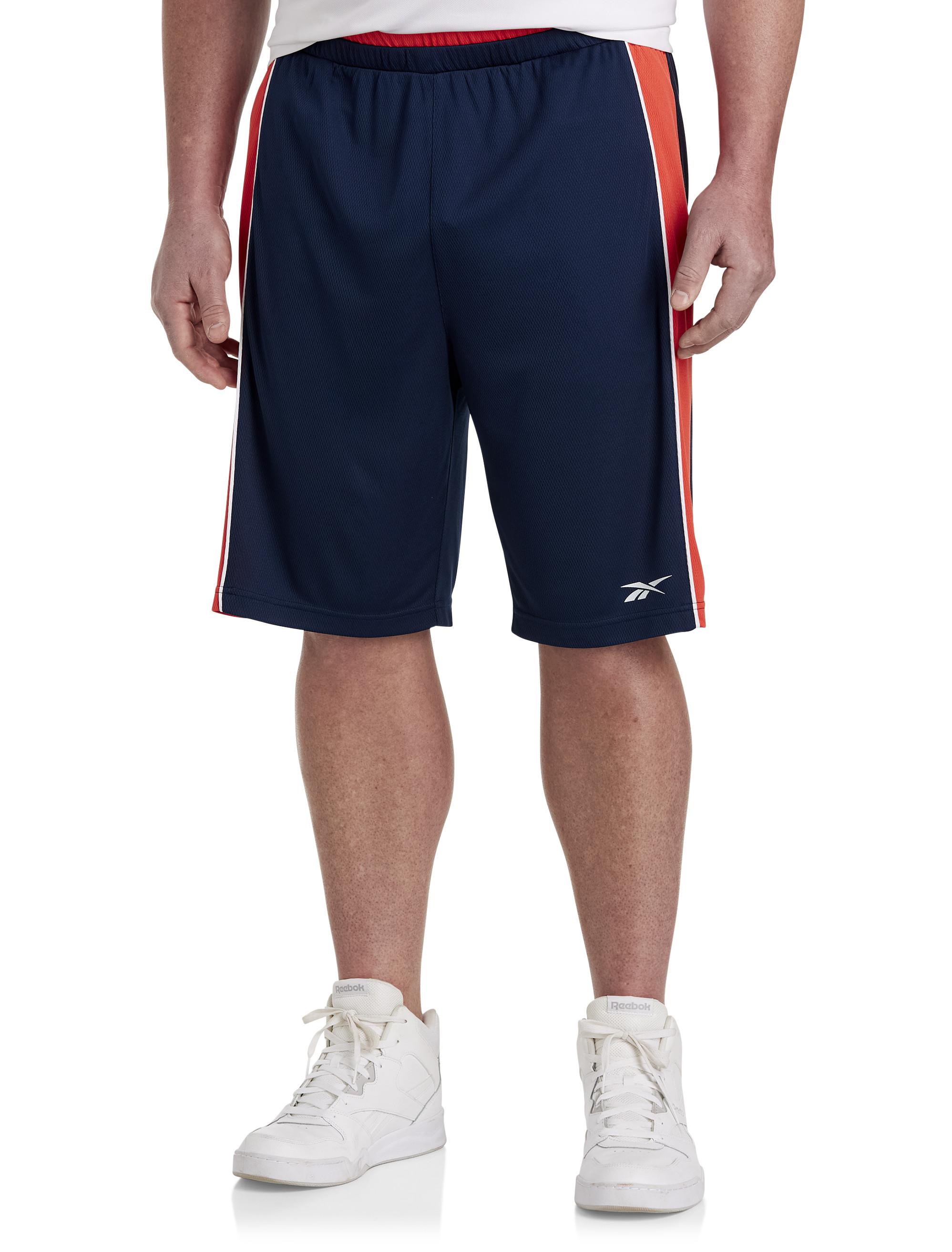 Reebok Big & Tall Double Waistband Basketball Shorts in Blue for Men | Lyst