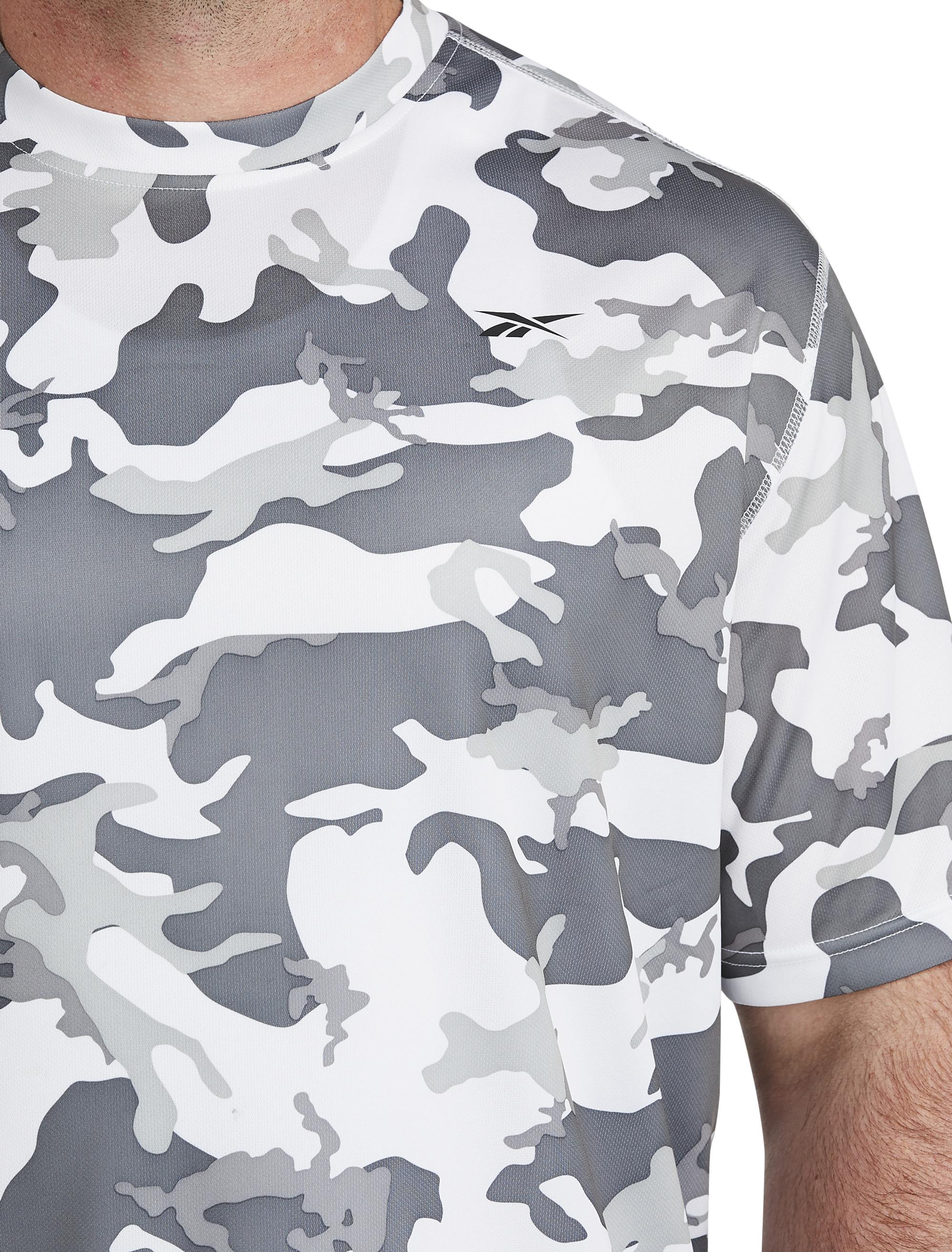 Reebok Synthetic Big & Tall Speedwick Camo T-shirt in White for Men | Lyst