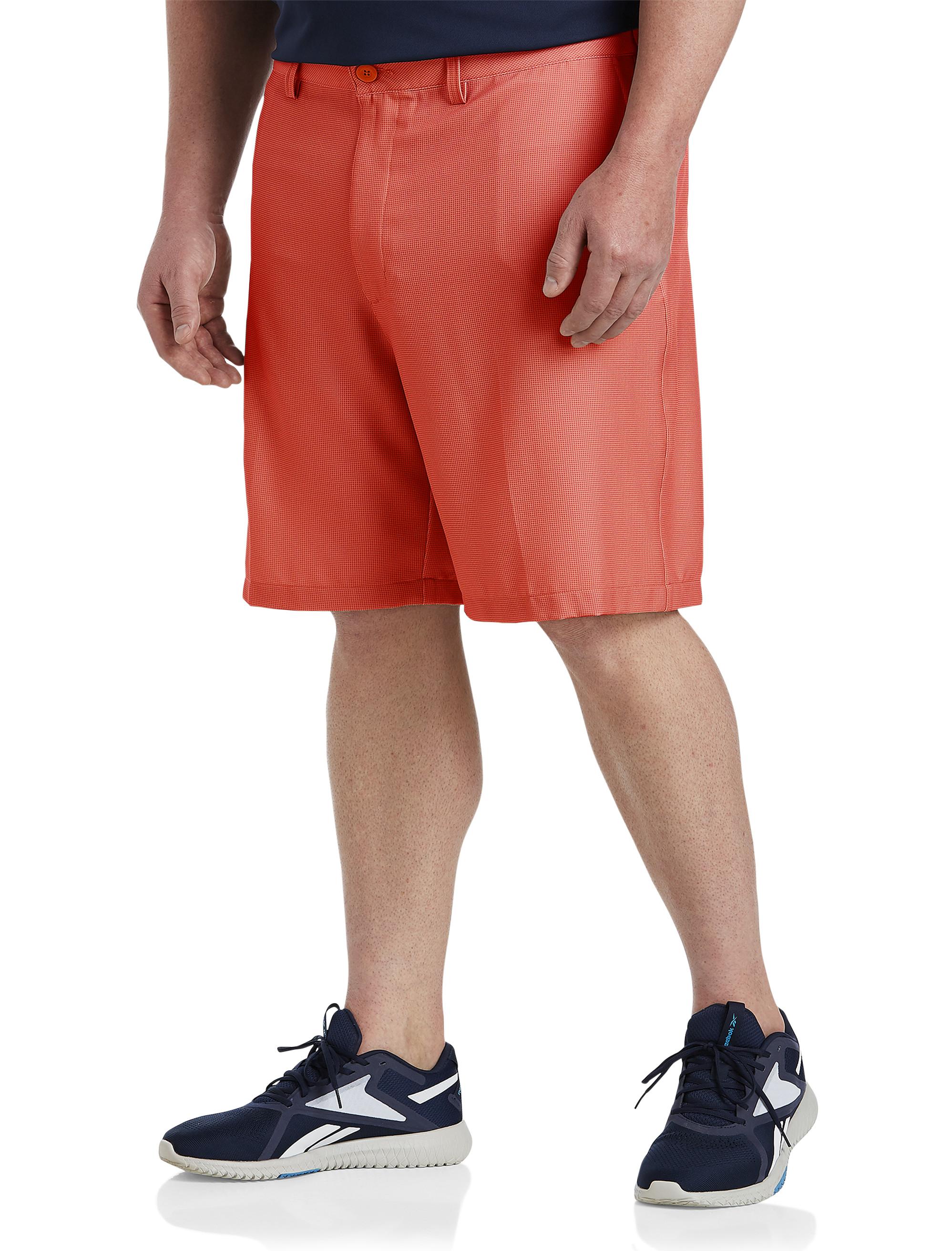 Reebok Big & Tall Speedwick Small Grid Golf Shorts in Red for Men | Lyst