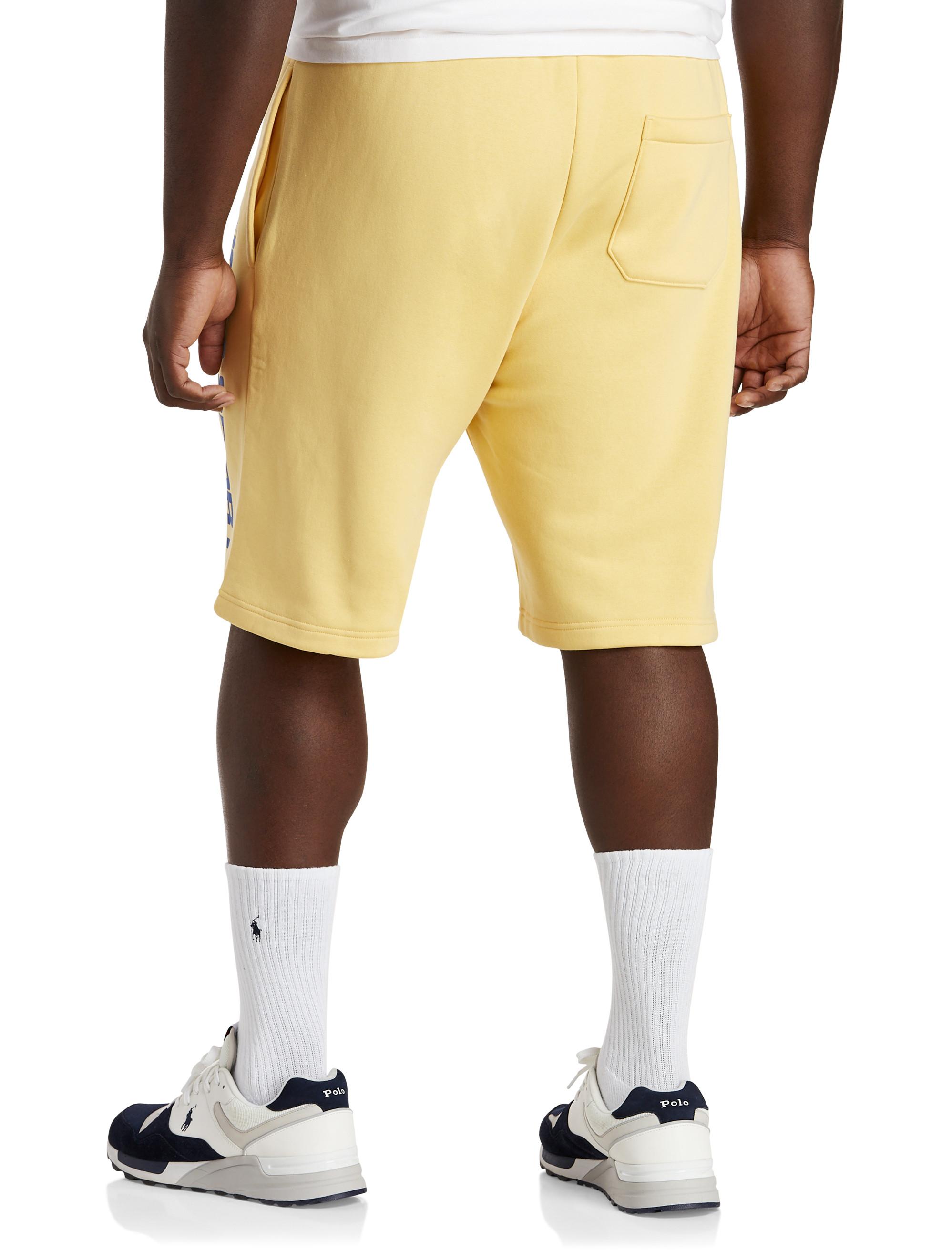 Polo Ralph Lauren Big & Tall Polo Sport Fleece Shorts in Yellow for Men |  Lyst