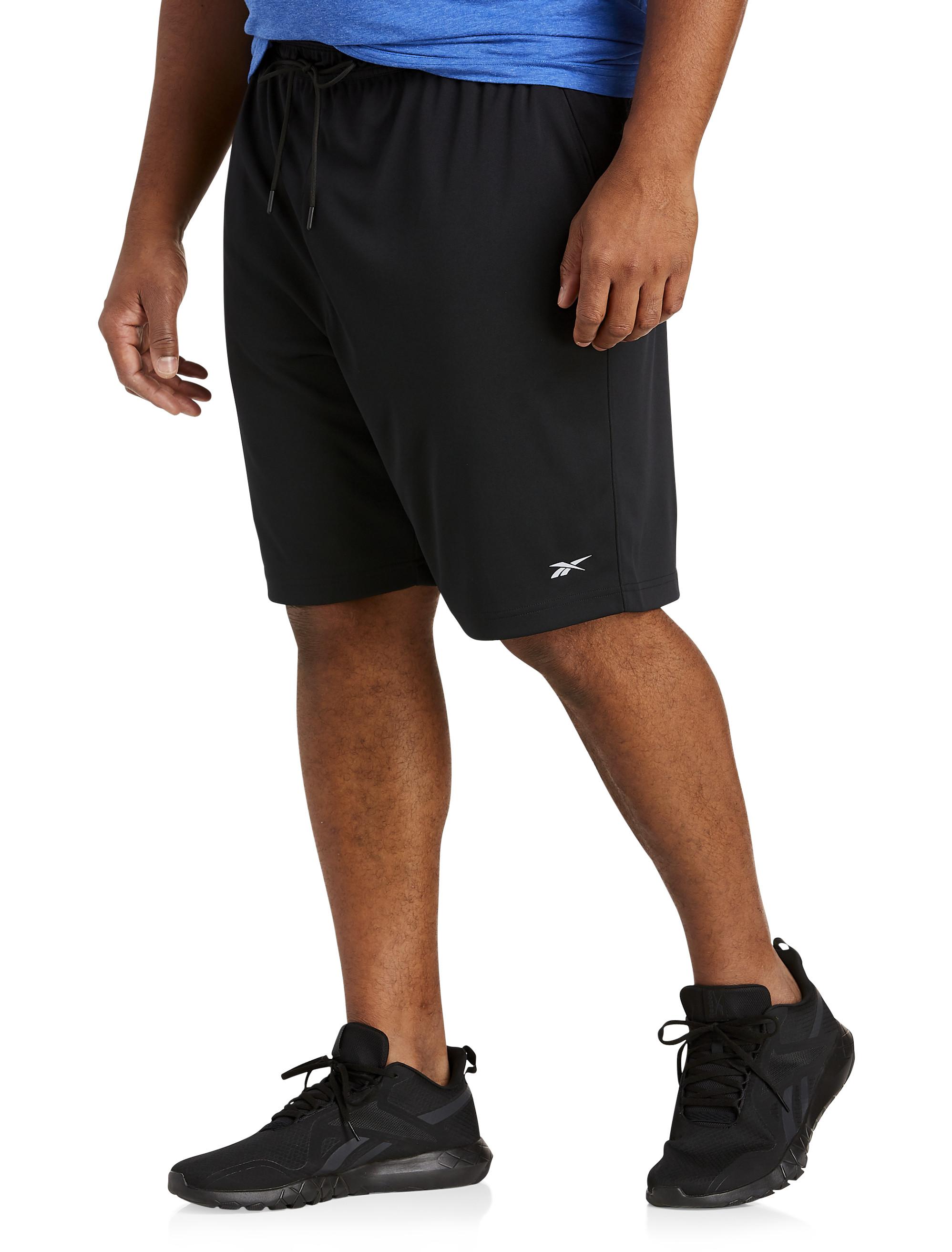 Reebok Synthetic Big & Tall Speedwick Double-knit Shorts in Black for Men |  Lyst
