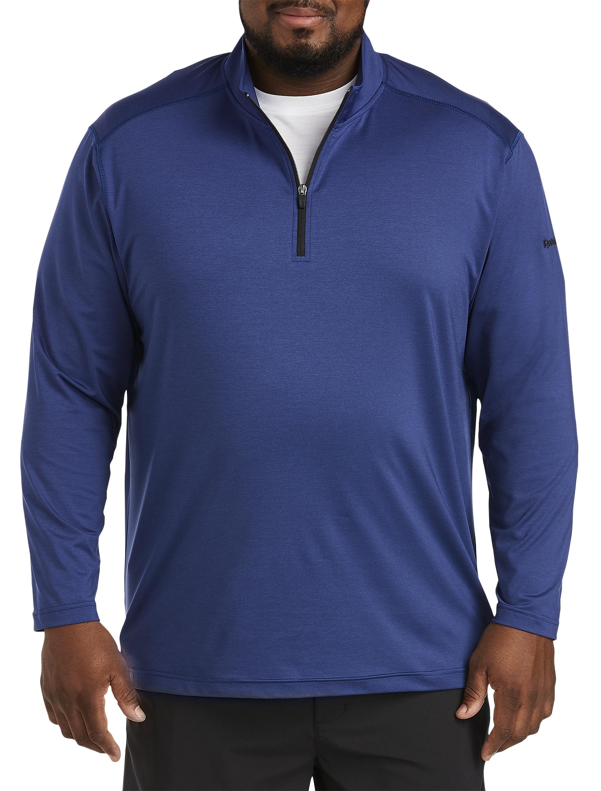 Reebok Big & Tall Speedwick Lightweight 1 4-zip Pullover in Blue for Men |  Lyst