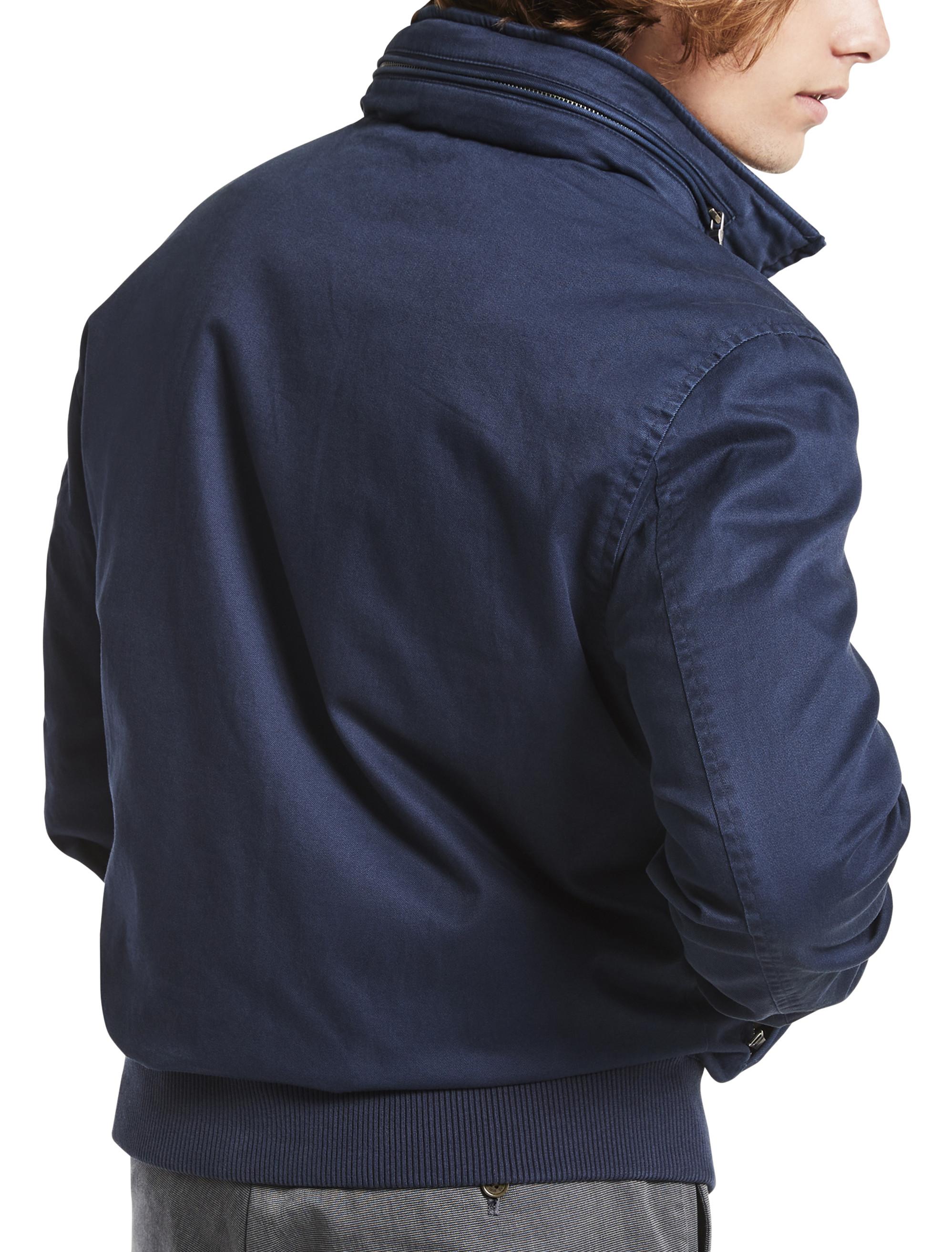 Brooks Brothers Big & Tall Hooded Bomber Jacket in Blue for Men | Lyst