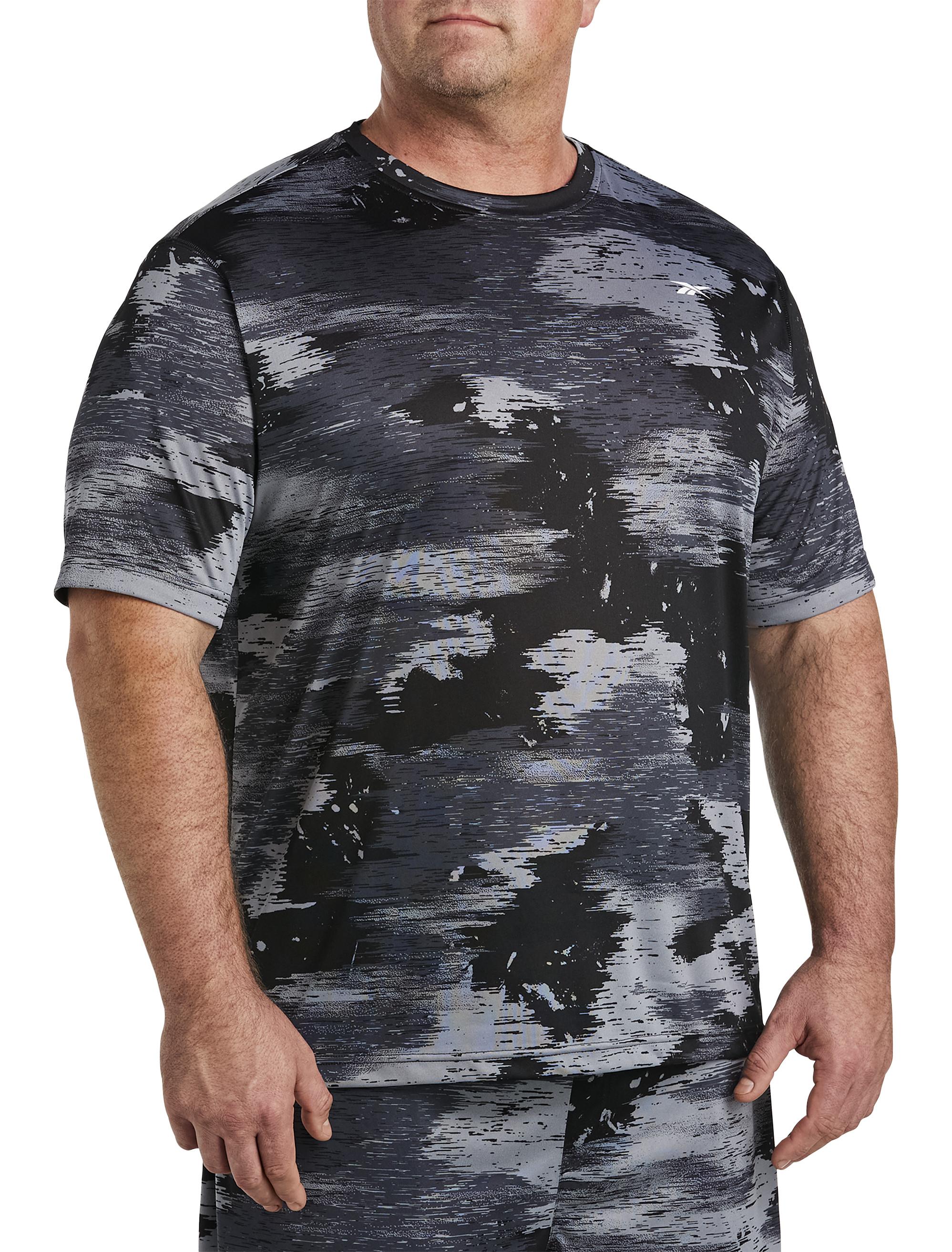 Reebok Big & Tall Speedwick Camo Perfect Tech T-shirt in Black for Men |  Lyst