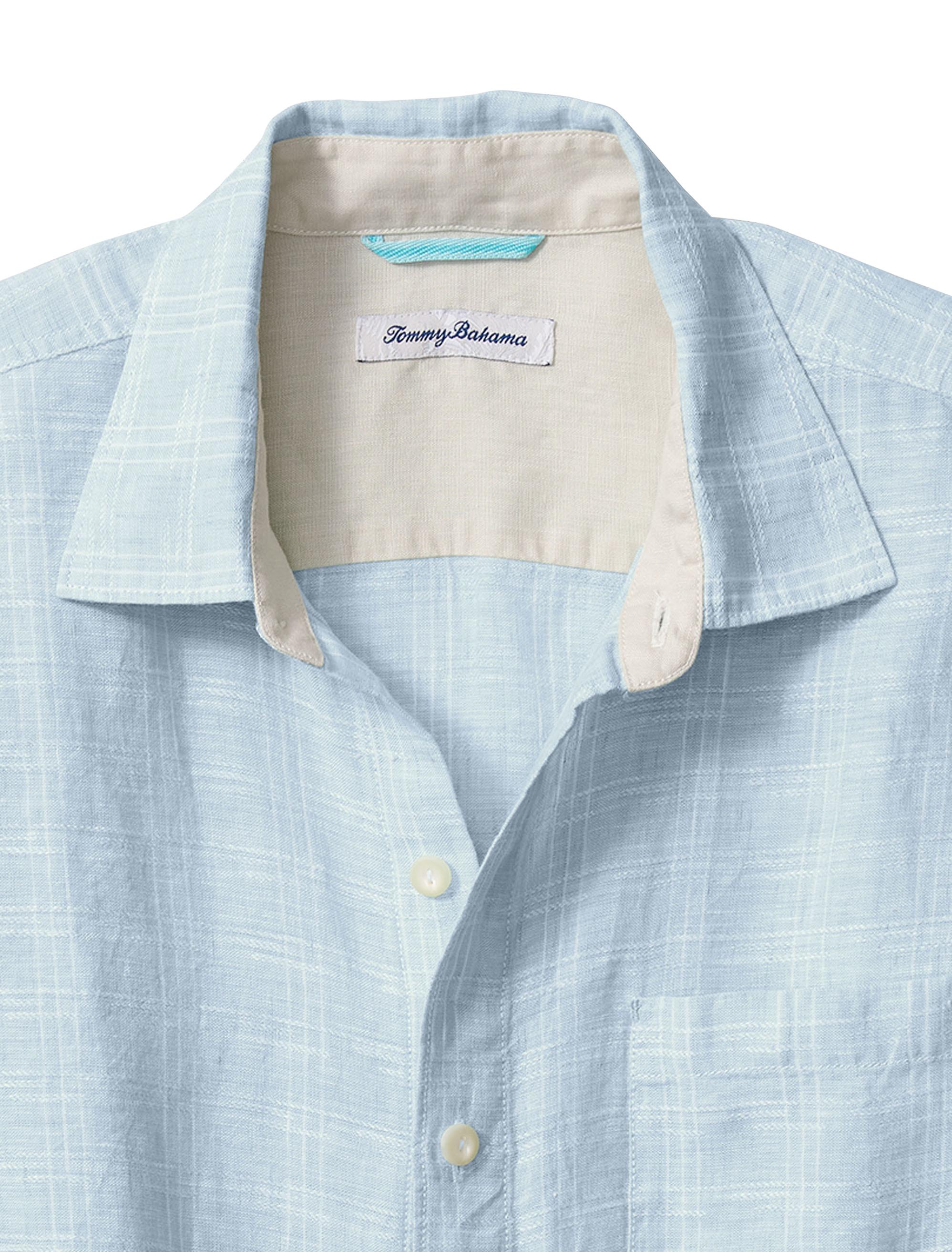 \u0026 Tall Ventana Plaid Linen Sport Shirt 