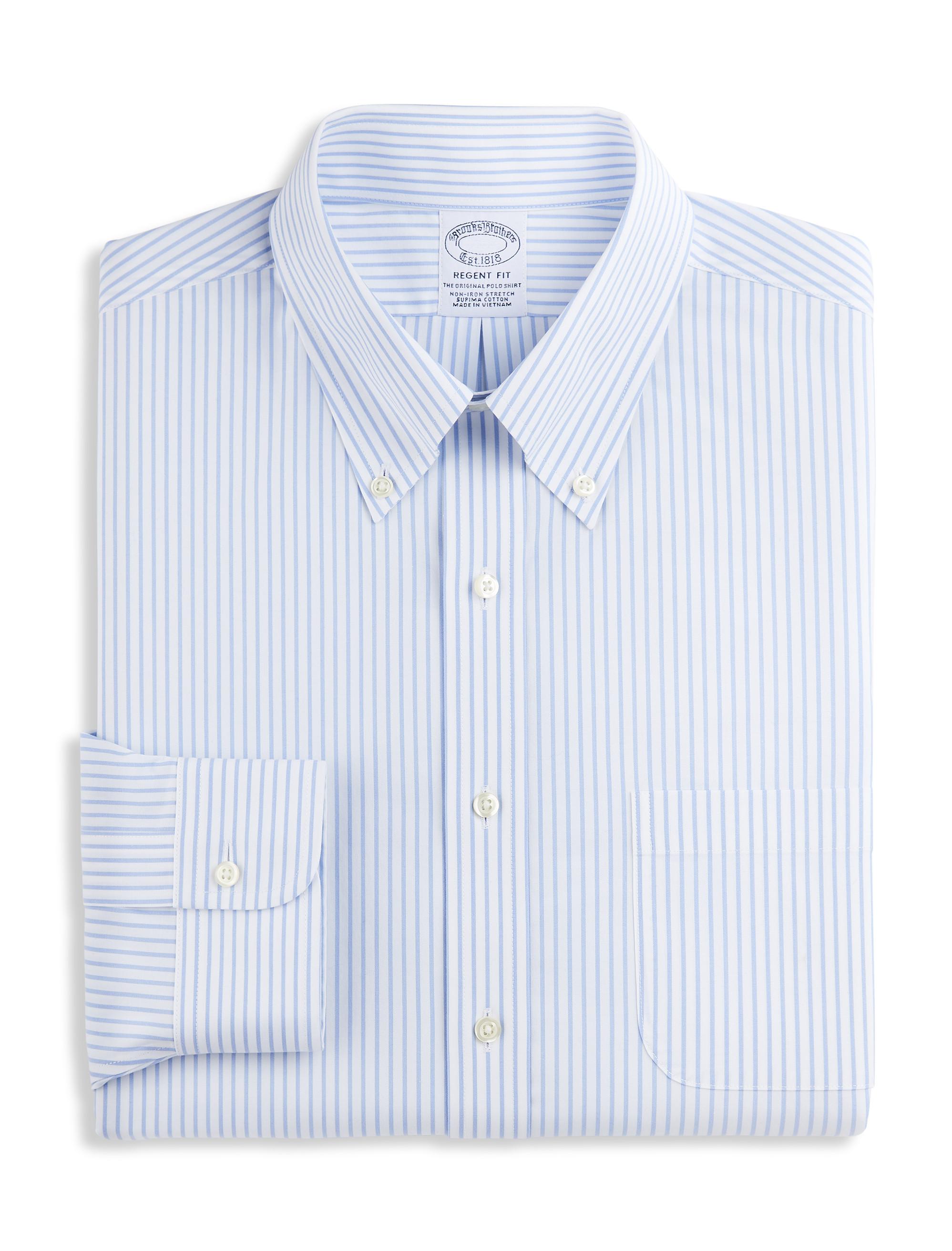 Tall Non-iron Bengal Stripe Dress Shirt 