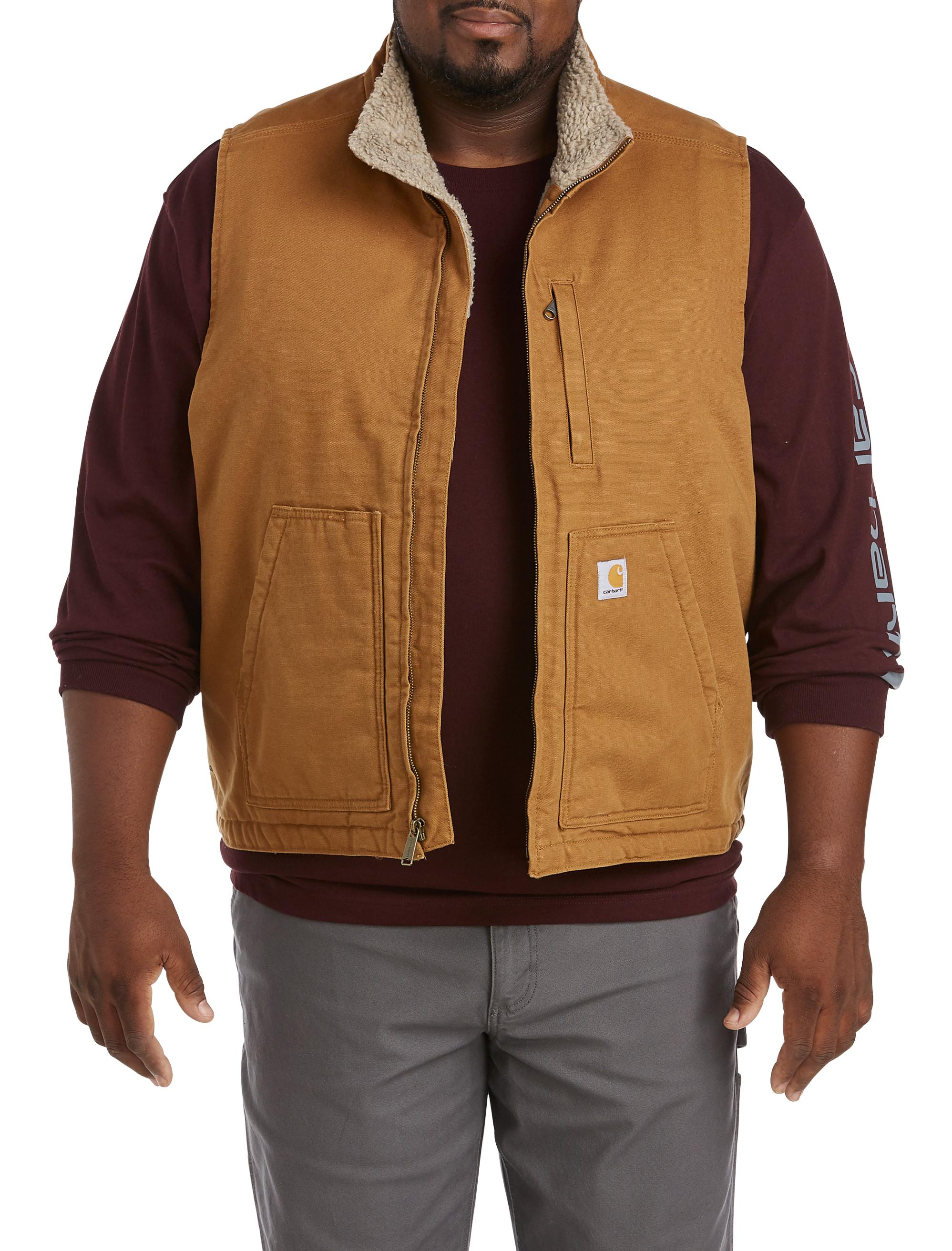 carhartt duck vest brown