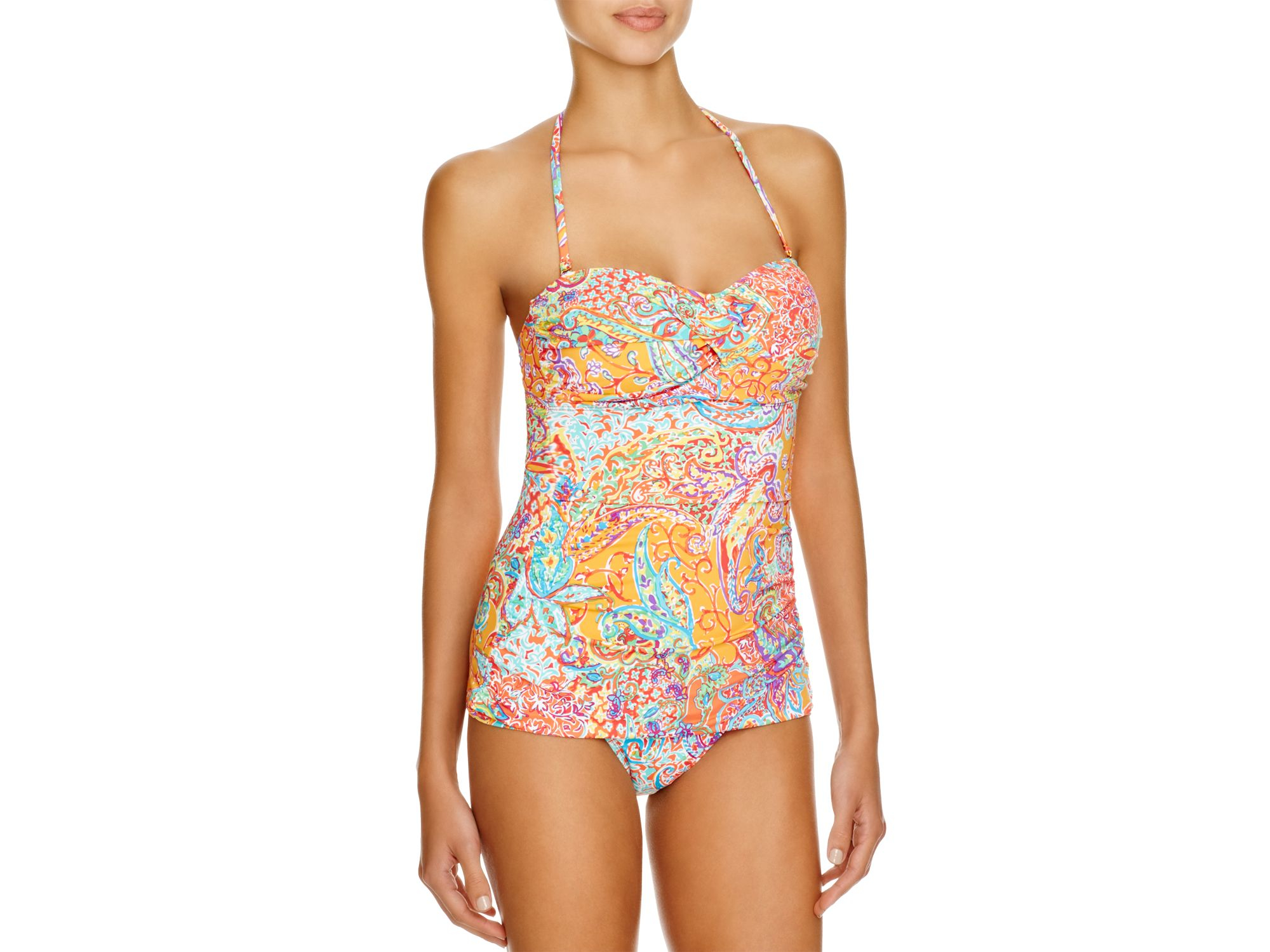 ralph lauren paisley swimsuit