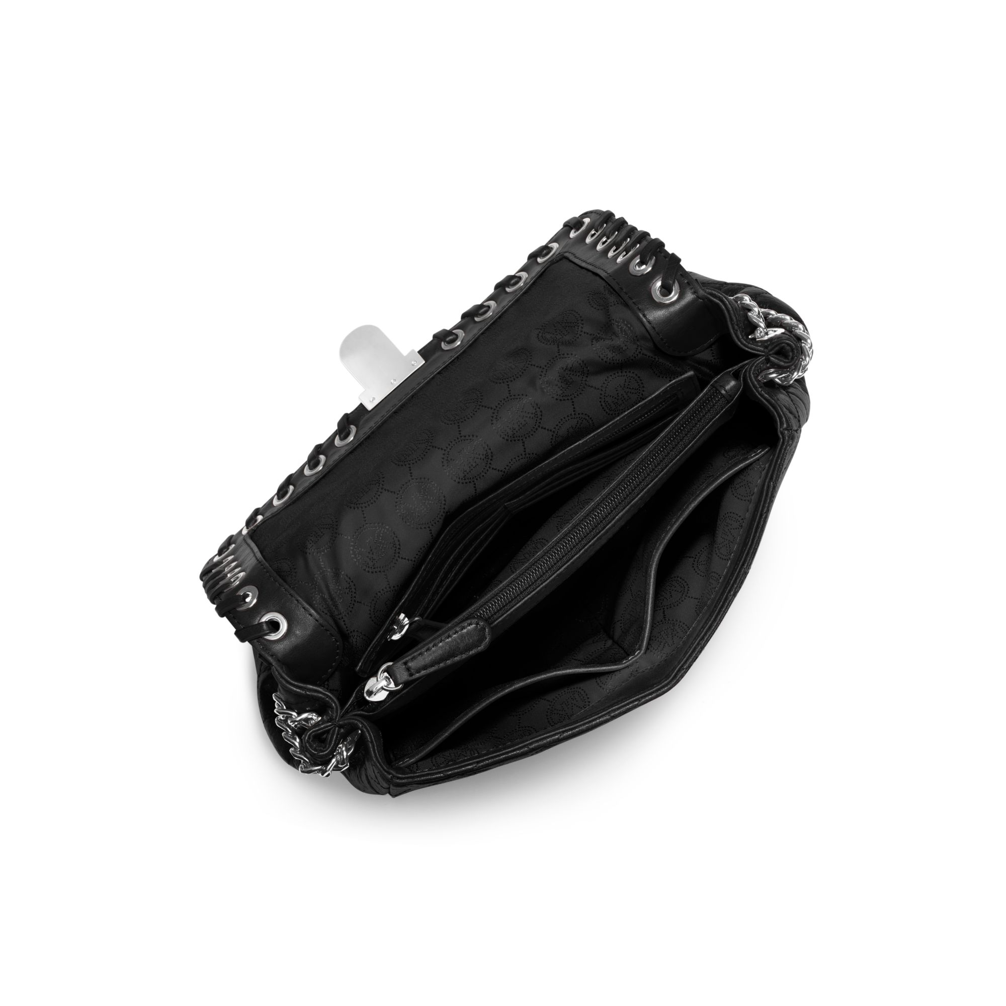Lyst - Michael Kors Sloan Large Quilted-Leather Shoulder Bag in Black