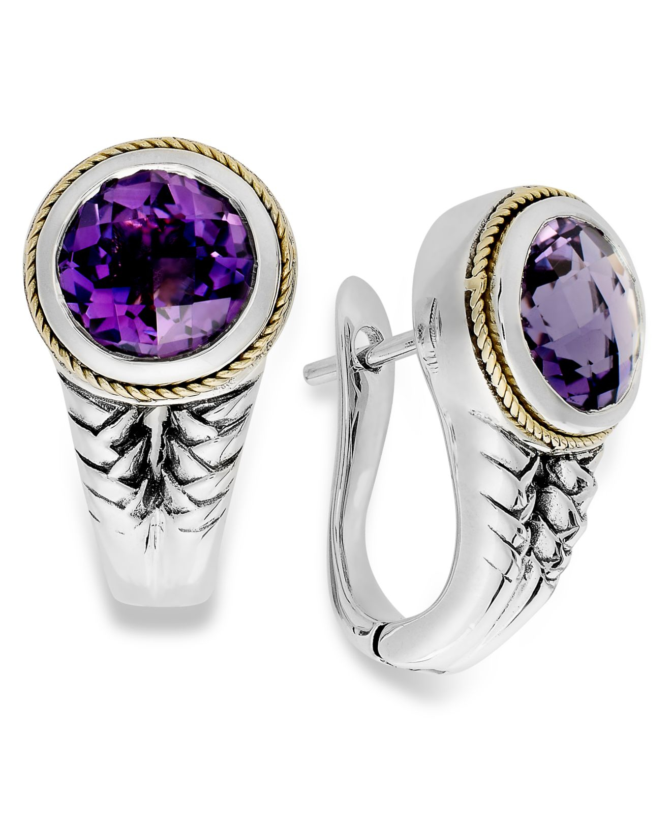 Effy collection Balissima By Effy Amethyst Earrings (3-1/3 Ct. T.w.) In ...