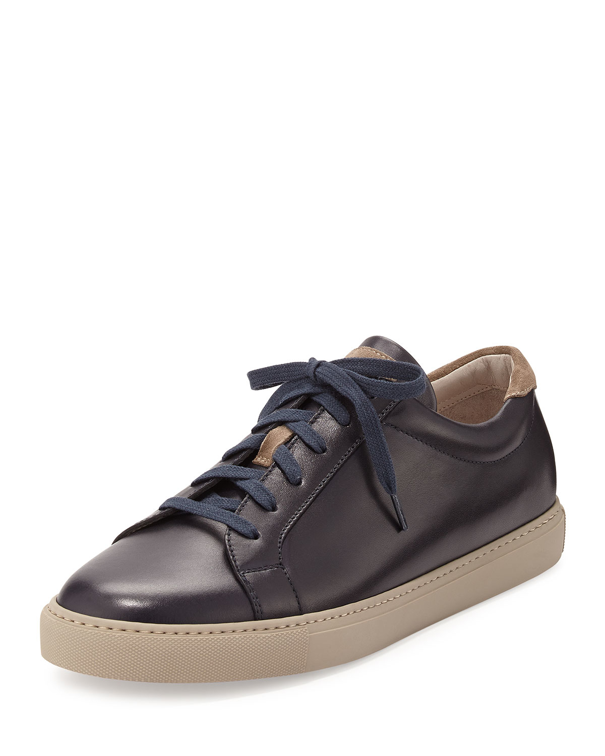 low top sneakers mens brunello cucinelli leather low top sneakers in blue for low top sneakers mens brunello cucinelli leather low top sneakers in blue for