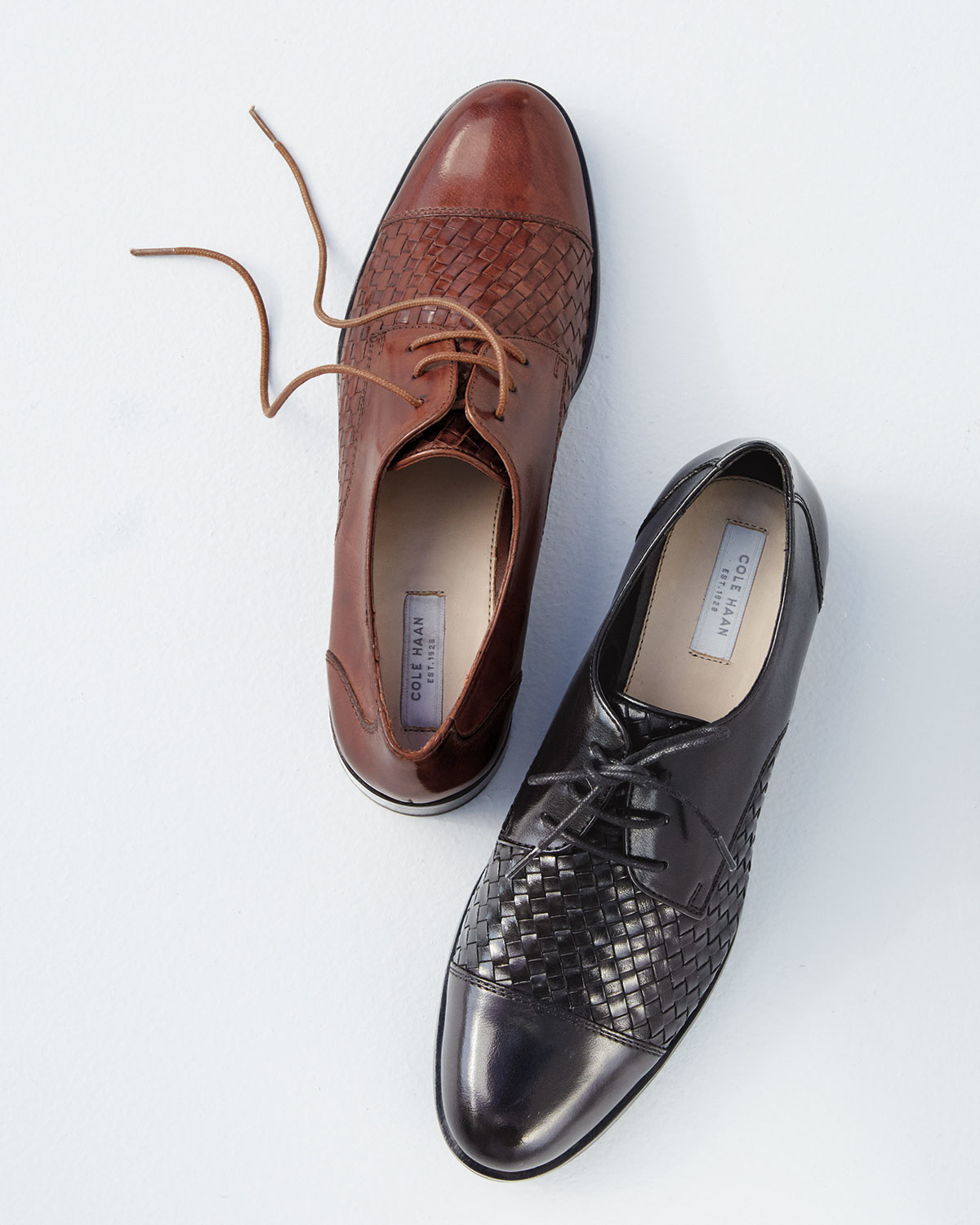 cole haan woven leather shoes