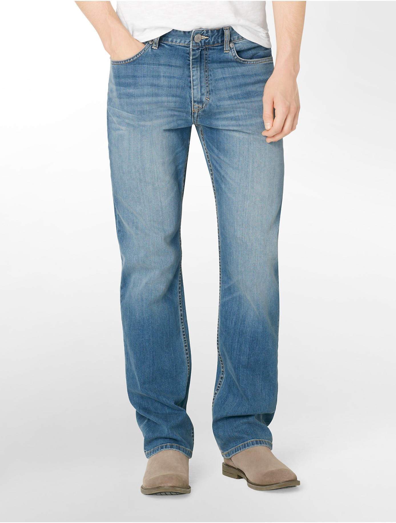 calvin klein relaxed straight jeans