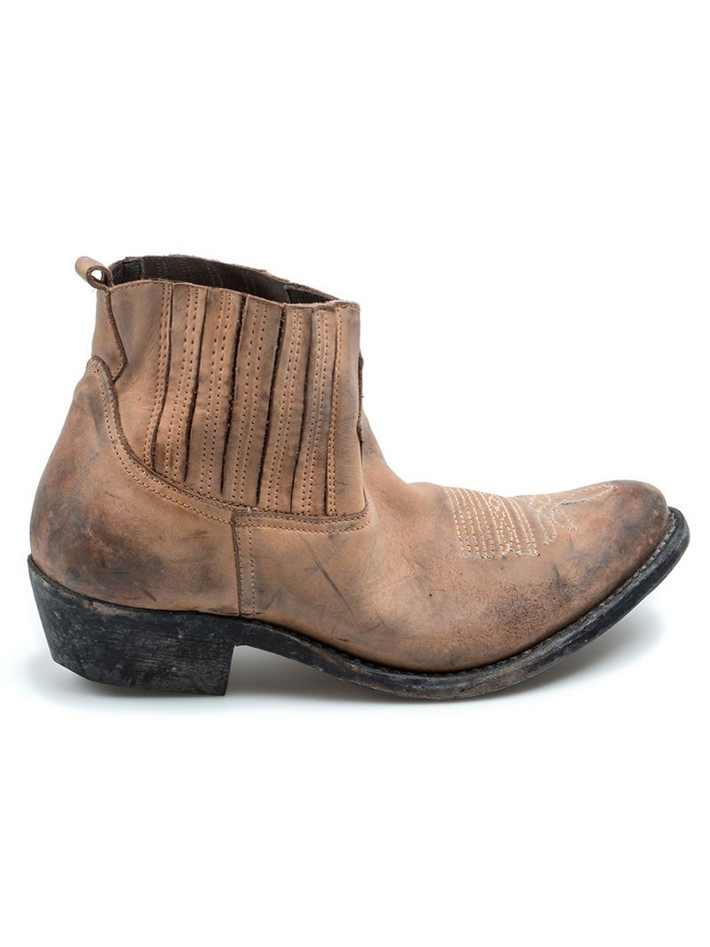 Golden Goose Deluxe Brand Texan Ankle Boots in Brown - Lyst