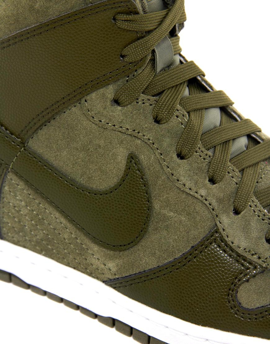 nike dunk sky hi khaki