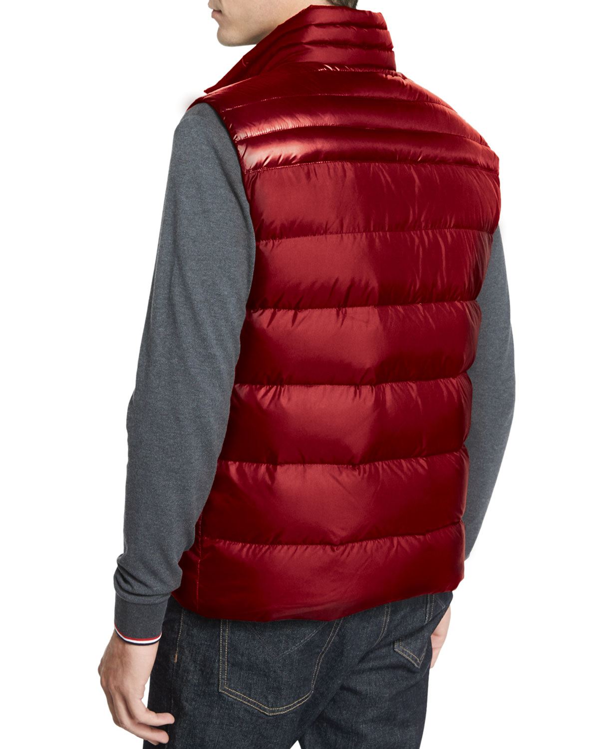 Lyst - Moncler Dupres Quilted Puffer Vest in Red for Men