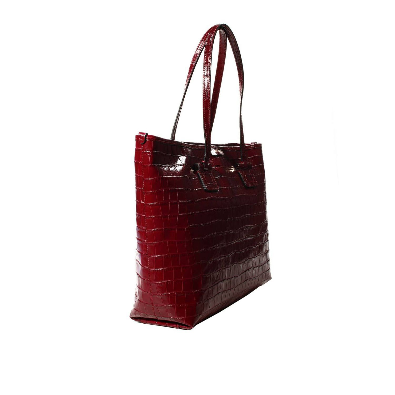 Emporio armani Shopping Grande Pelle Stampa Cocco in Black | Lyst  