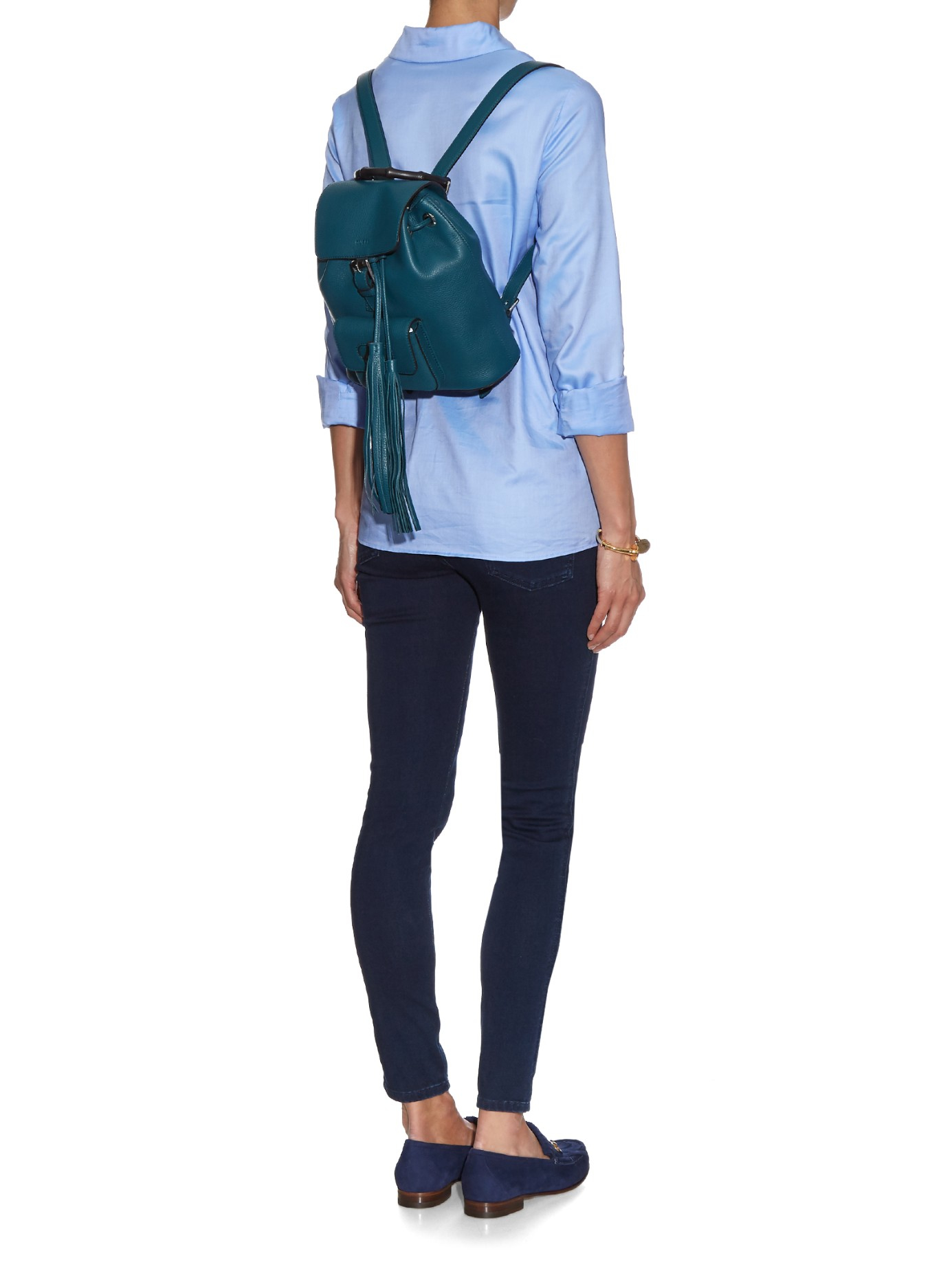 gucci mini bamboo backpack