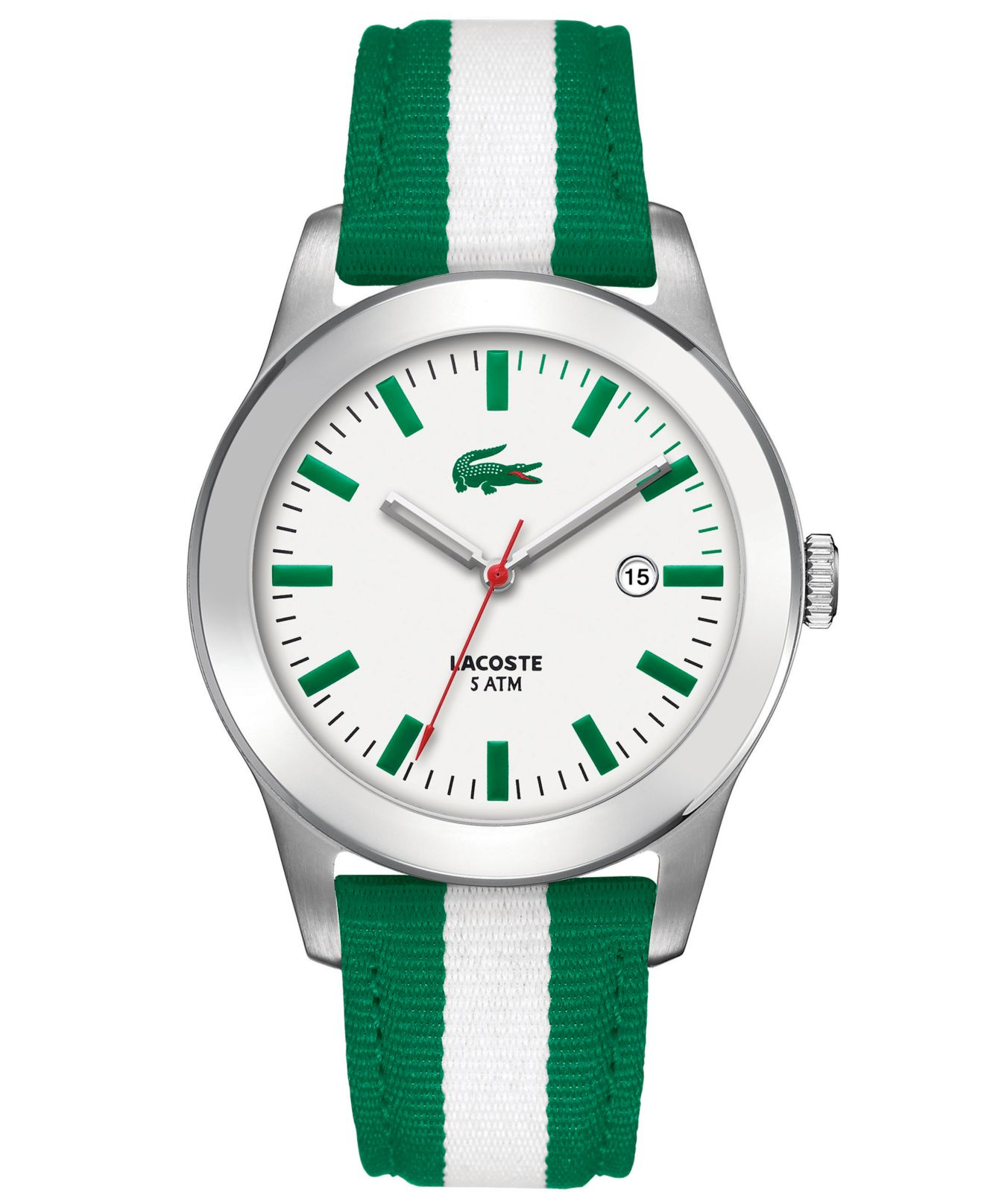 lacoste watch green strap