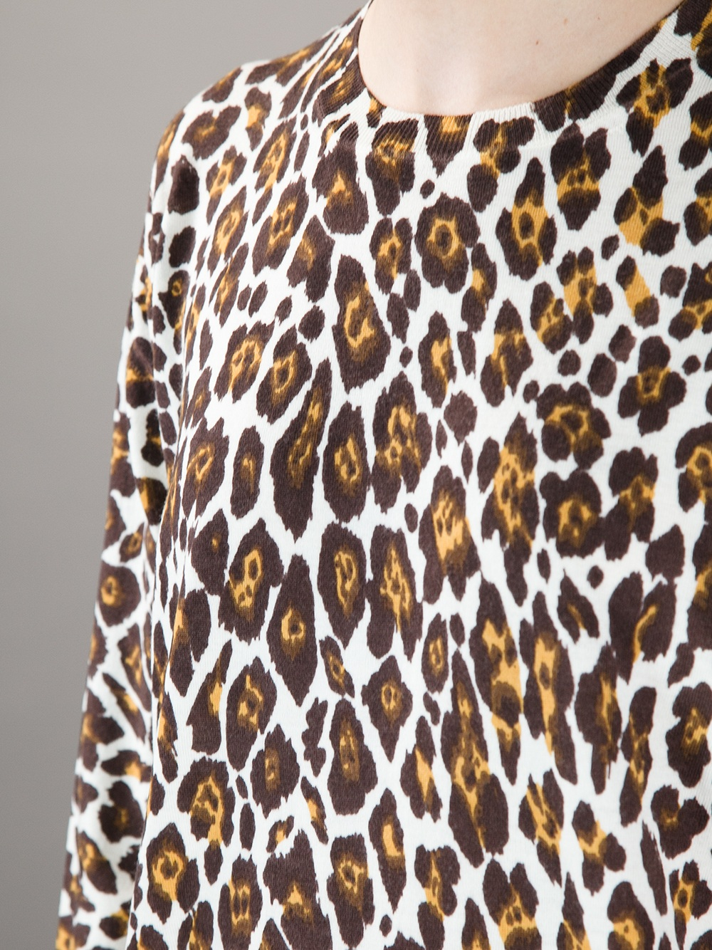 stella mccartney leopard jumper