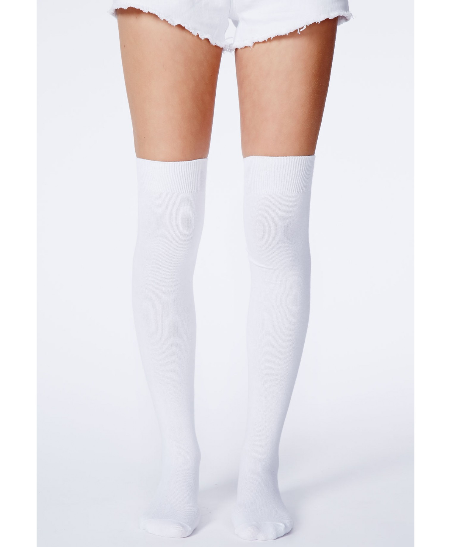 Missguided Phiphi White Over Knee Socks Lyst