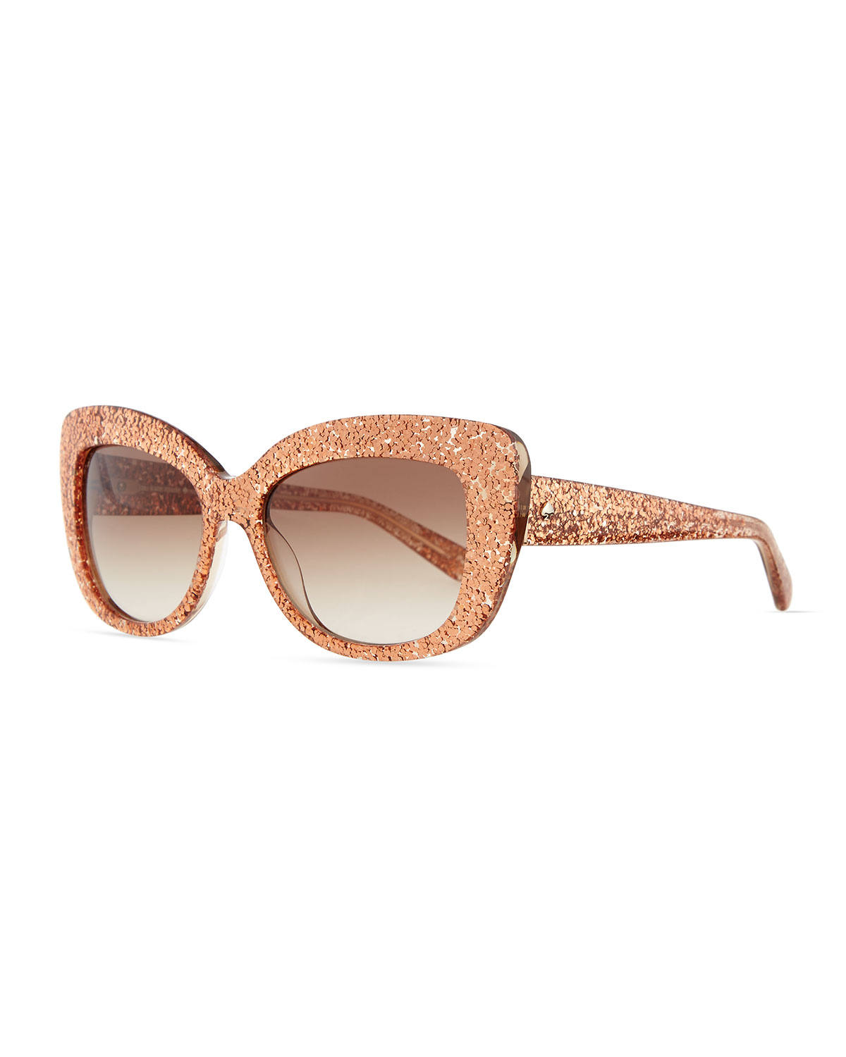 Kate Spade Ursula Glitter Cat-eye Sunglasses in Pink | Lyst