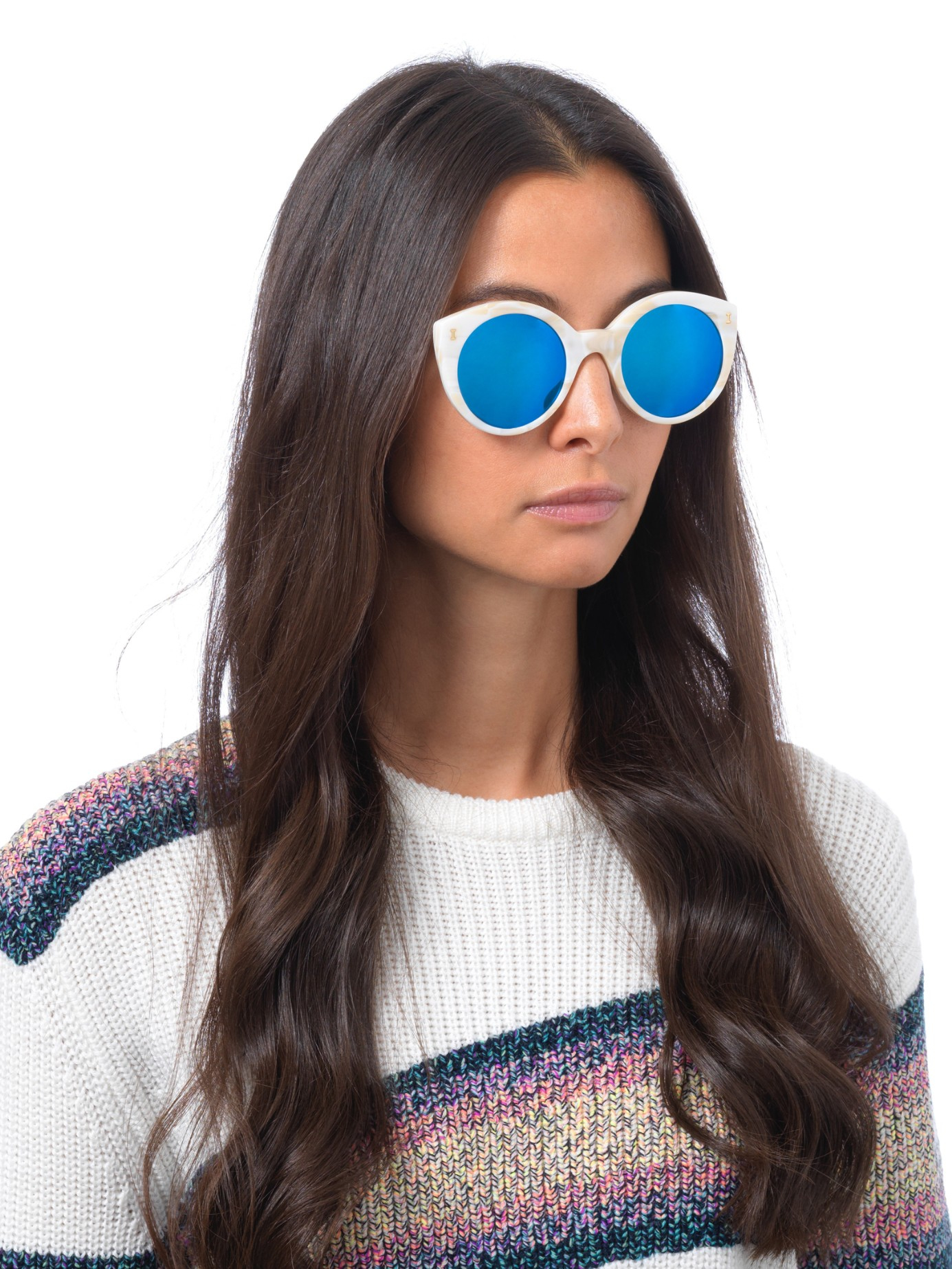 Illesteva Palm Beach Sunglasses In Cream Natural Lyst