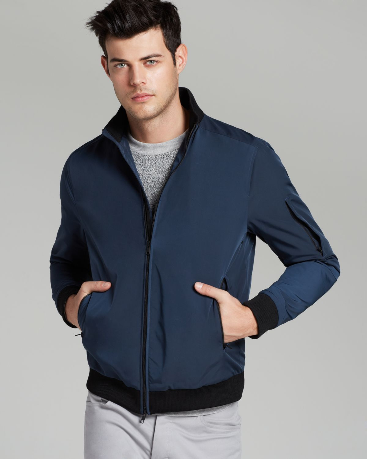 Theory Fuel Canvas Rifle Jacket in Blue for Men - Lyst