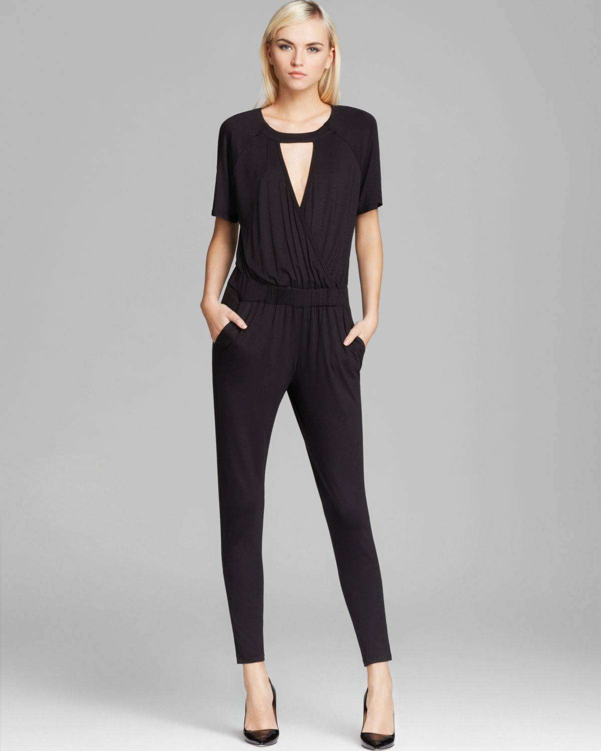 trina turk black jumpsuit