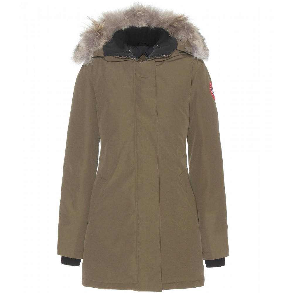 Canada Goose langford parka outlet cheap - Canada goose Victoria Down Jacket With Fur-Trimmed Hood in Natural ...