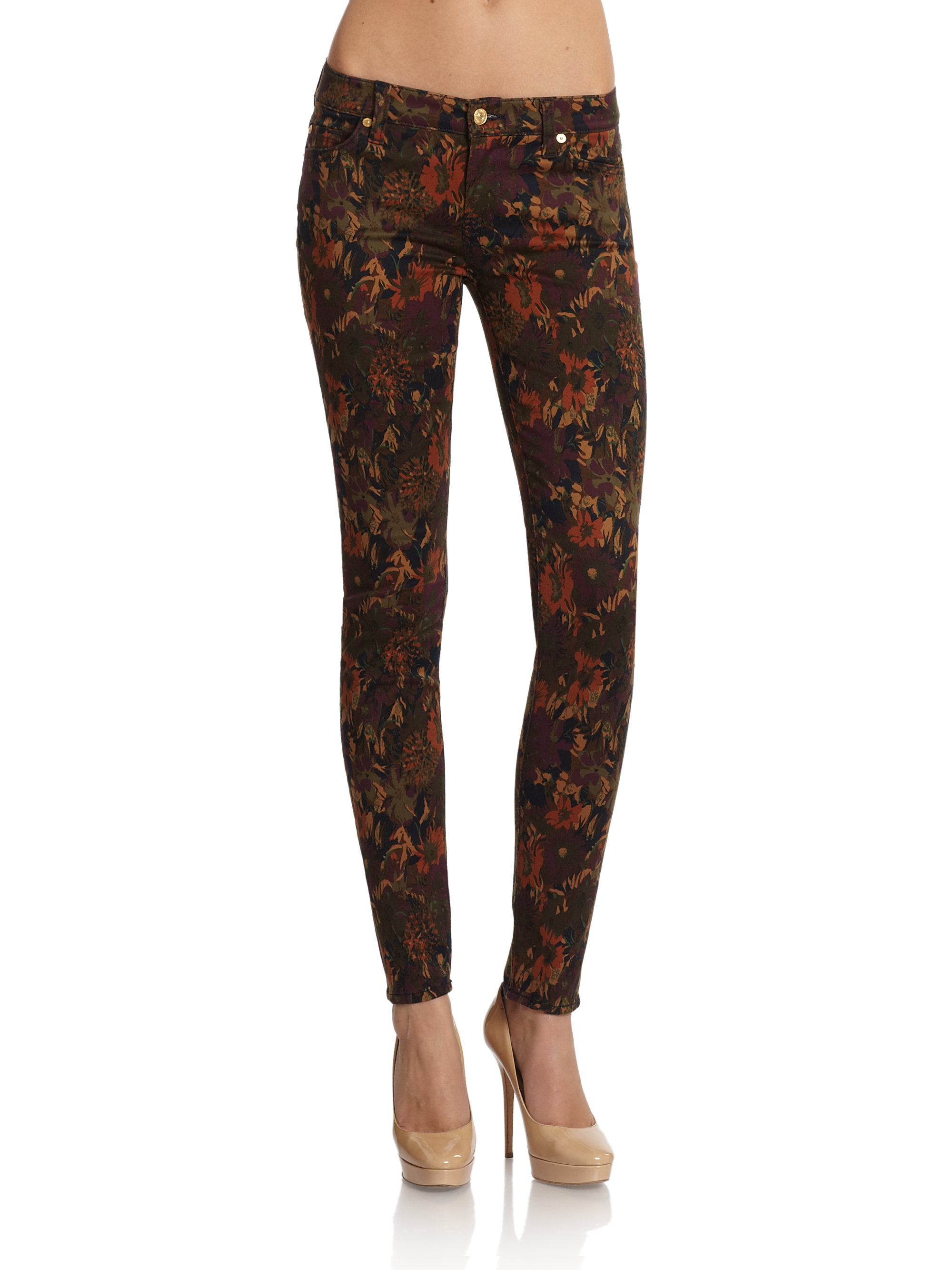 Mankind Floral-print Skinny Jeans 