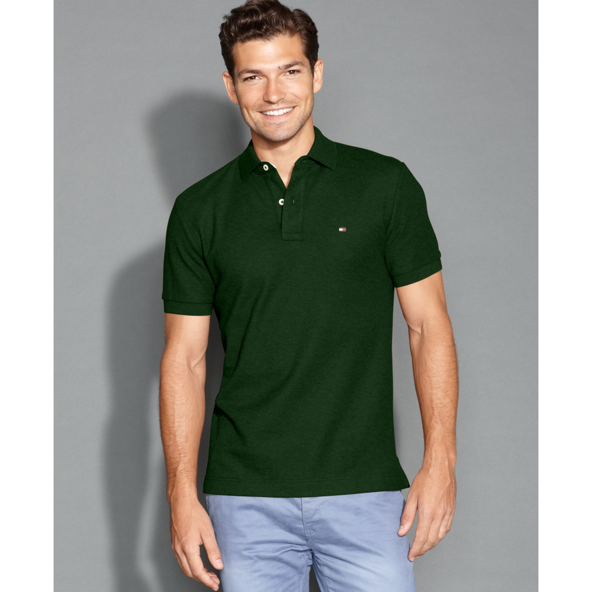 tommy hilfiger polo shirt green