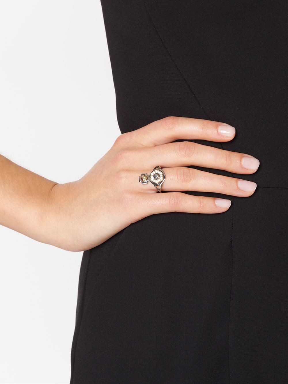 Vivienne Westwood 'jolene' Orb Ring in Metallic | Lyst