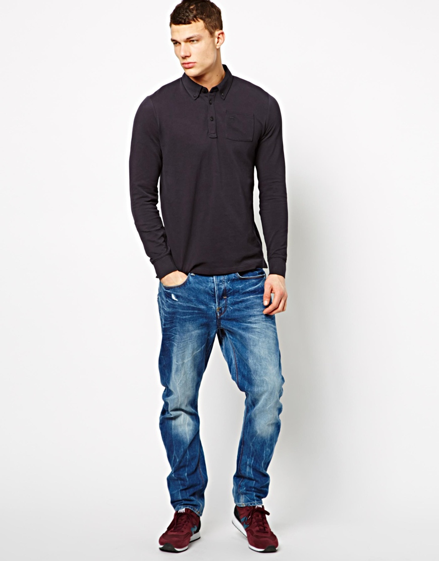 g star long sleeve polo