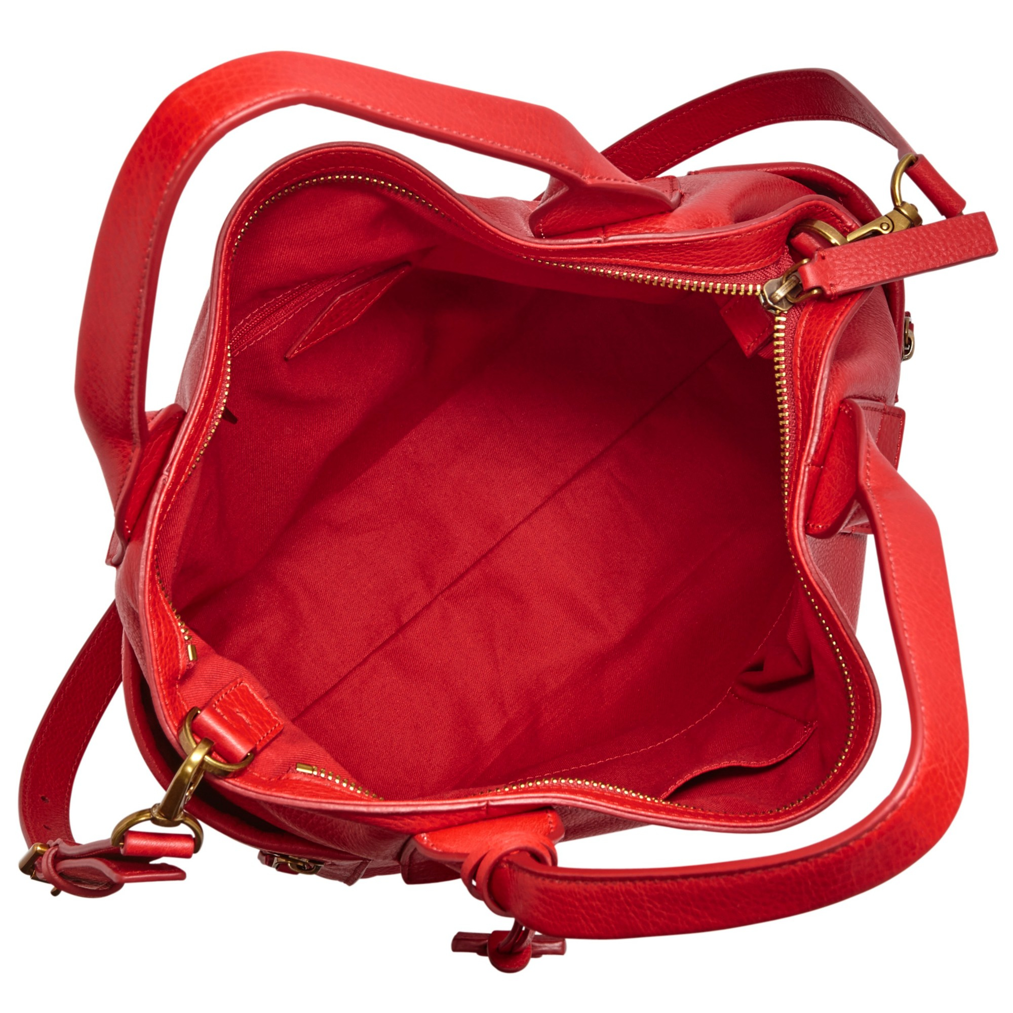 Fossil Emerson Medium Leather Satchel in Red Lyst