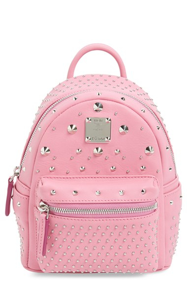 MCM Pink X-Mini Stark Backpack at FORZIERI